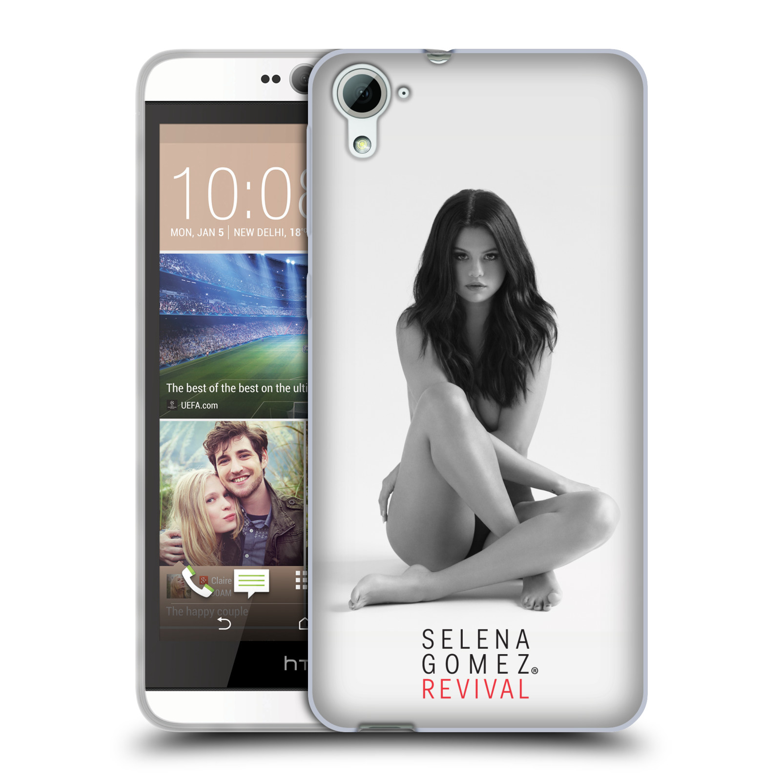 HEAD CASE silikonový obal na mobil HTC Desire 826 Zpěvačka Selena Gomez foto Revival