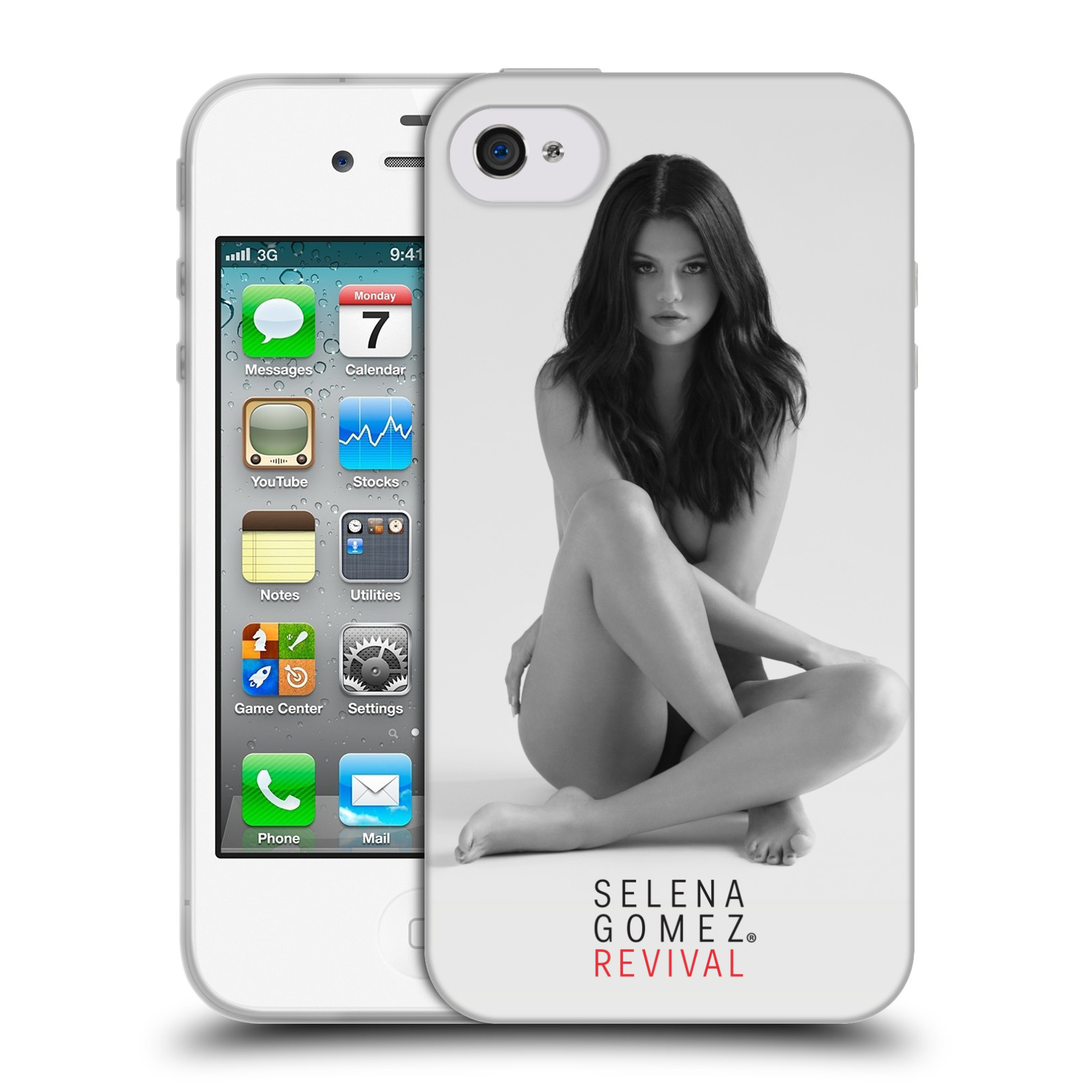 HEAD CASE silikonový obal na mobil Apple Iphone 4/4S Zpěvačka Selena Gomez foto Revival