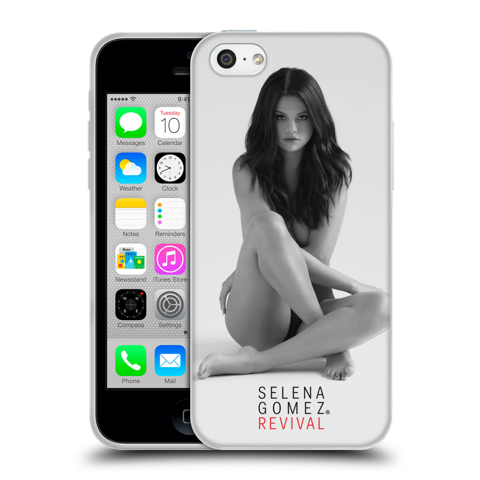 HEAD CASE silikonový obal na mobil Apple Iphone 5C Zpěvačka Selena Gomez foto Revival