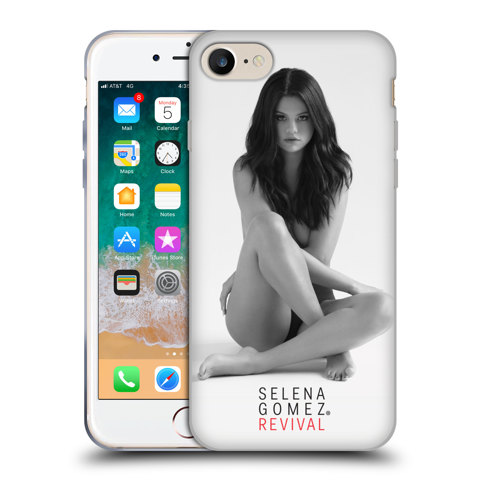 HEAD CASE silikonový obal na mobil Apple Iphone 7 Zpěvačka Selena Gomez foto Revival