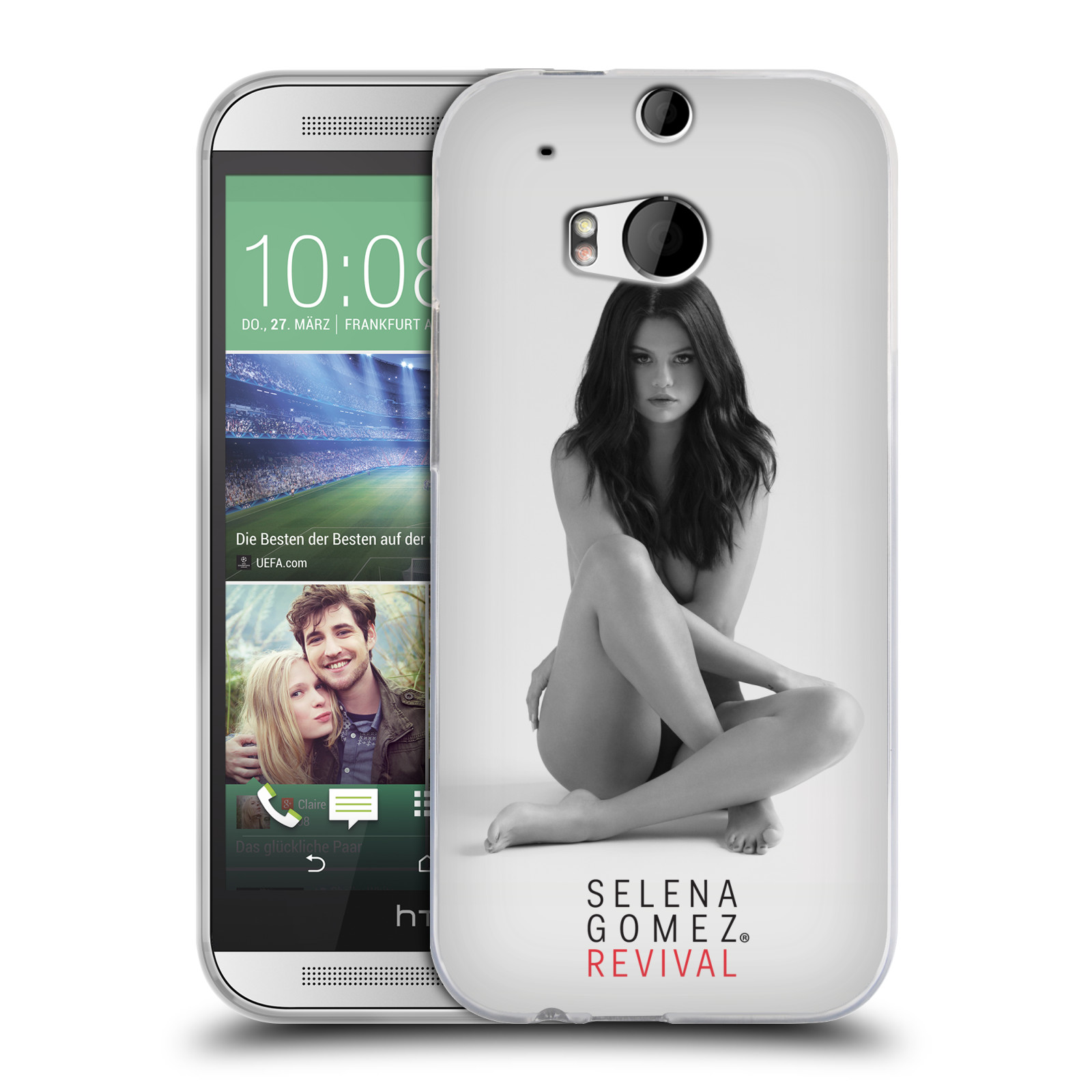 HEAD CASE silikonový obal na mobil HTC one M8 / M8s Zpěvačka Selena Gomez foto Revival