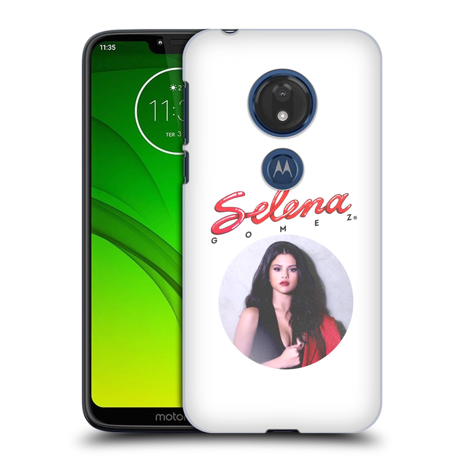 Pouzdro na mobil Motorola Moto G7 Play Zpěvačka Selena Gomez foto Kill Em with Kindness
