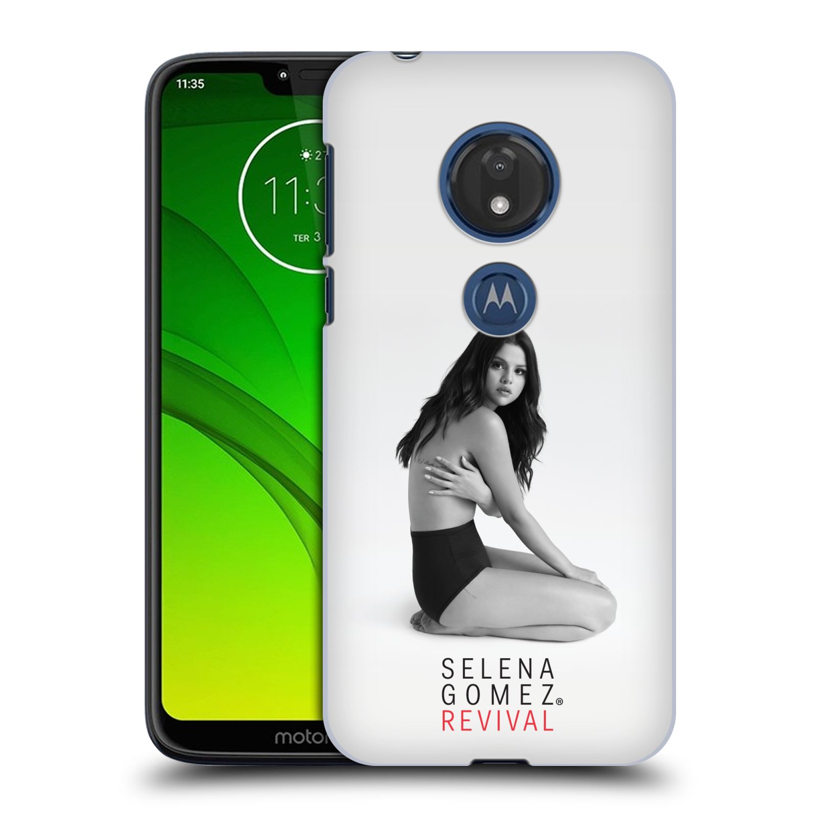 Pouzdro na mobil Motorola Moto G7 Play Zpěvačka Selena Gomez foto Revival profil