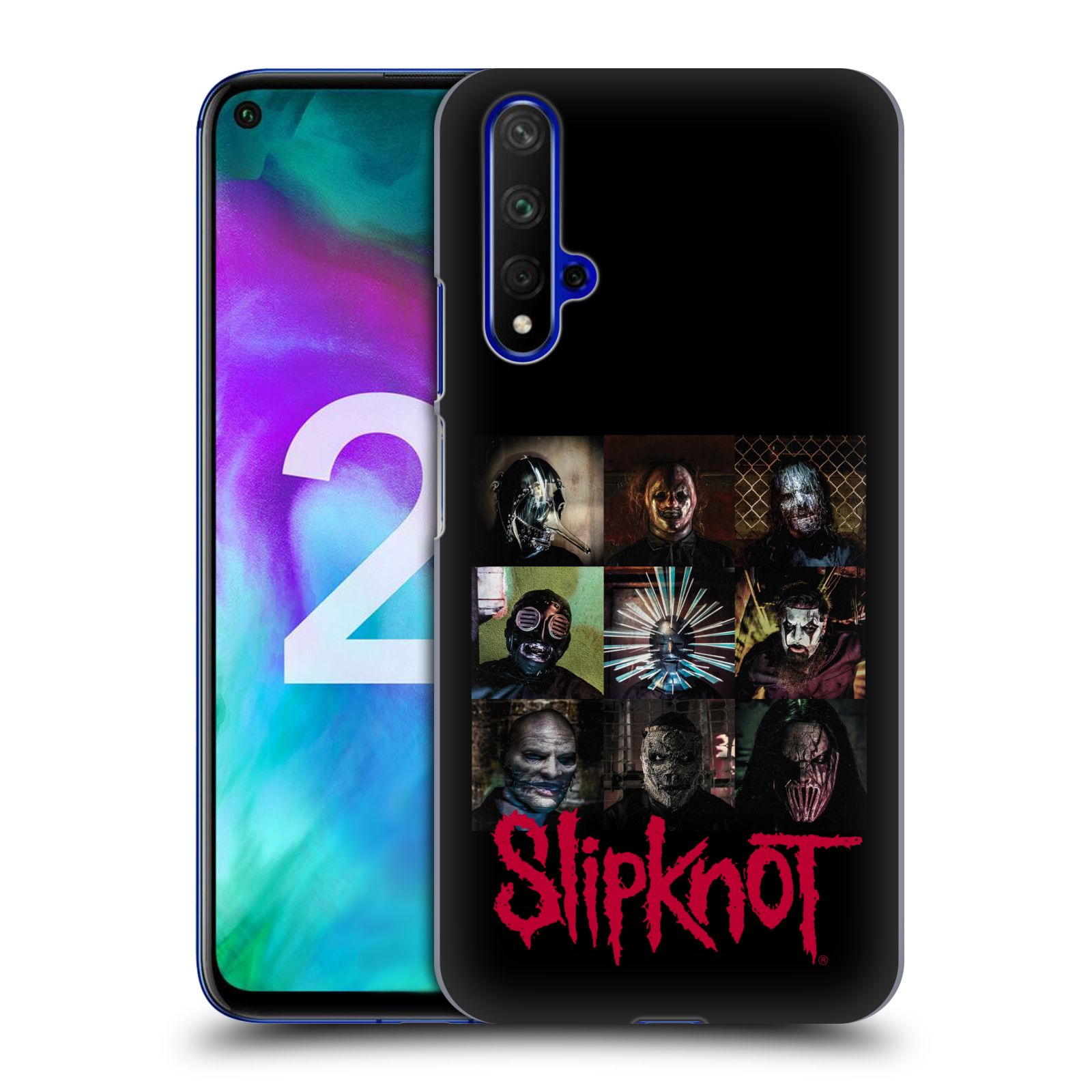 Pouzdro na mobil Honor 20 - HEAD CASE - hudební skupina Slipknot logo velké
