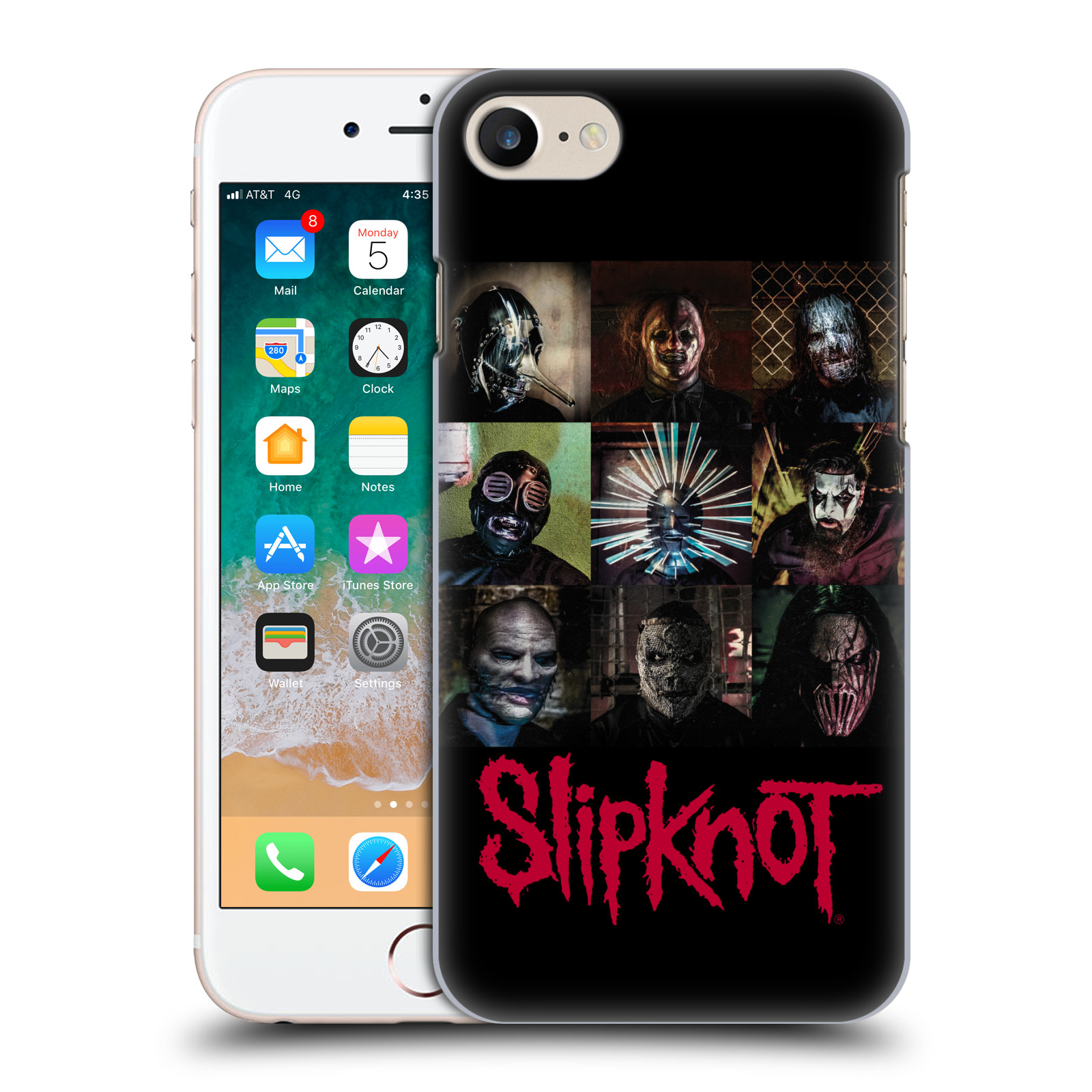 Zadní obal pro mobil Apple Iphone 7/8/SE2020 - HEAD CASE - Metal kapela Slipknot
