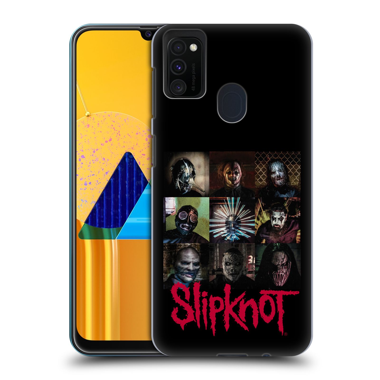 Zadní kryt na mobil Samsung Galaxy M21 hudební skupina Slipknot logo velké
