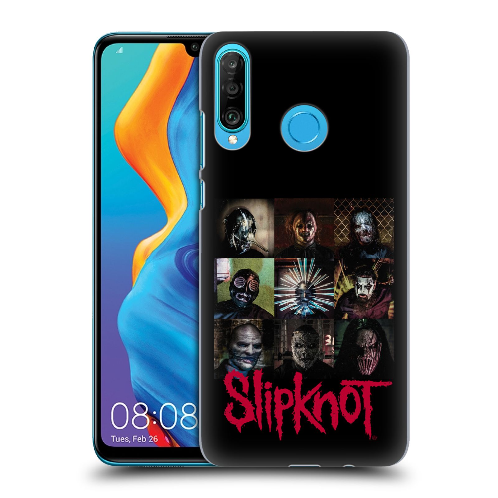 Pouzdro na mobil Huawei P30 LITE - HEAD CASE - hudební skupina Slipknot logo velké