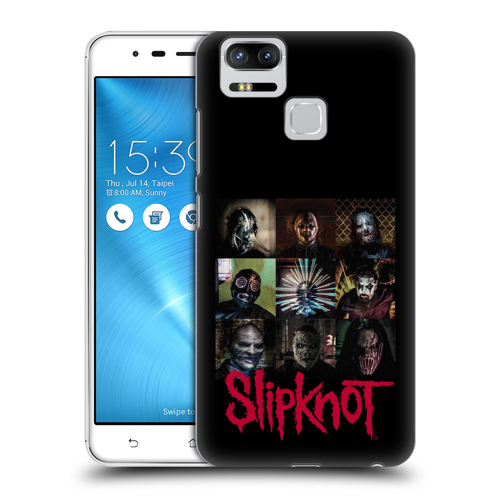 HEAD CASE plastový obal na mobil Asus Zenfone 3 Zoom ZE553KL hudební skupina Slipknot logo velké