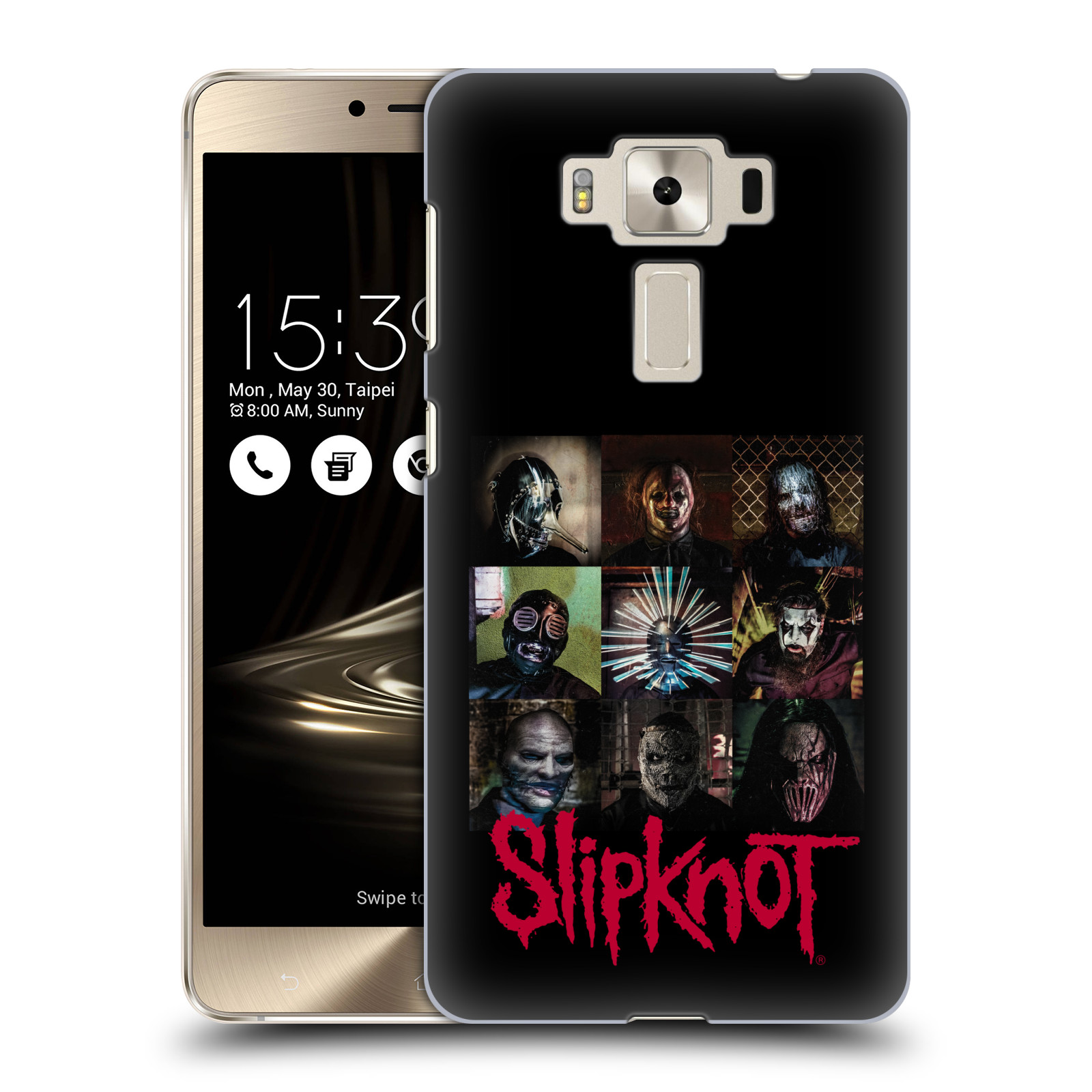 HEAD CASE plastový obal na mobil Asus Zenfone 3 DELUXE ZS550KL hudební skupina Slipknot logo velké