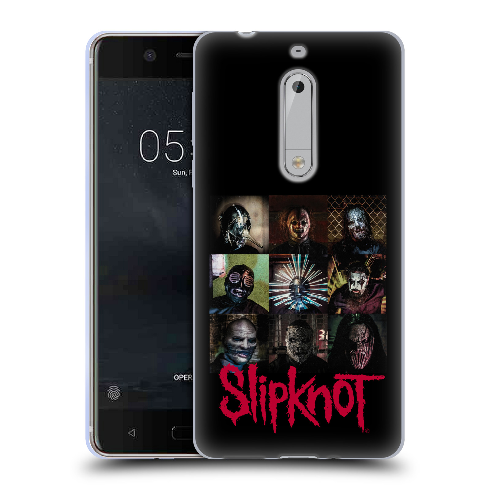 HEAD CASE silikonový obal na mobil Nokia 5 hudební skupina Slipknot logo velké
