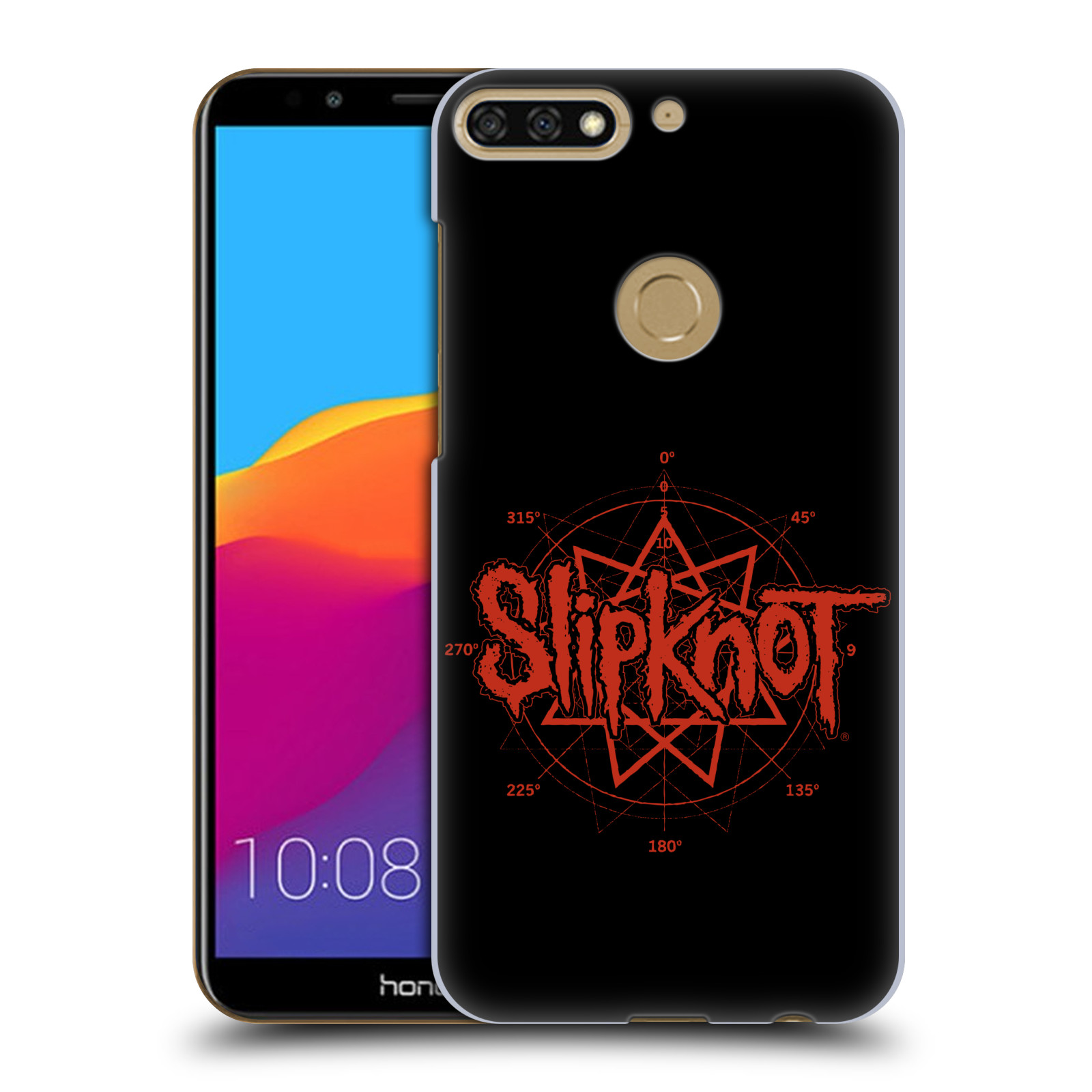 HEAD CASE plastový obal na mobil Honor 7c hudební skupina Slipknot logo