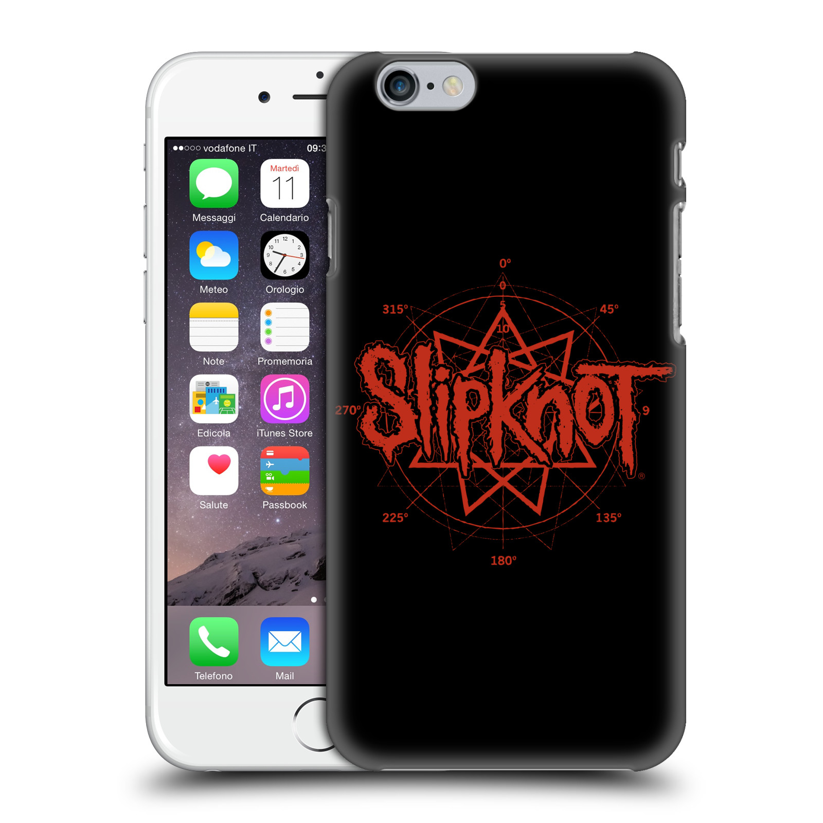 Plastové pouzdro pro mobil Apple Iphone 6/6S hudební skupina Slipknot logo