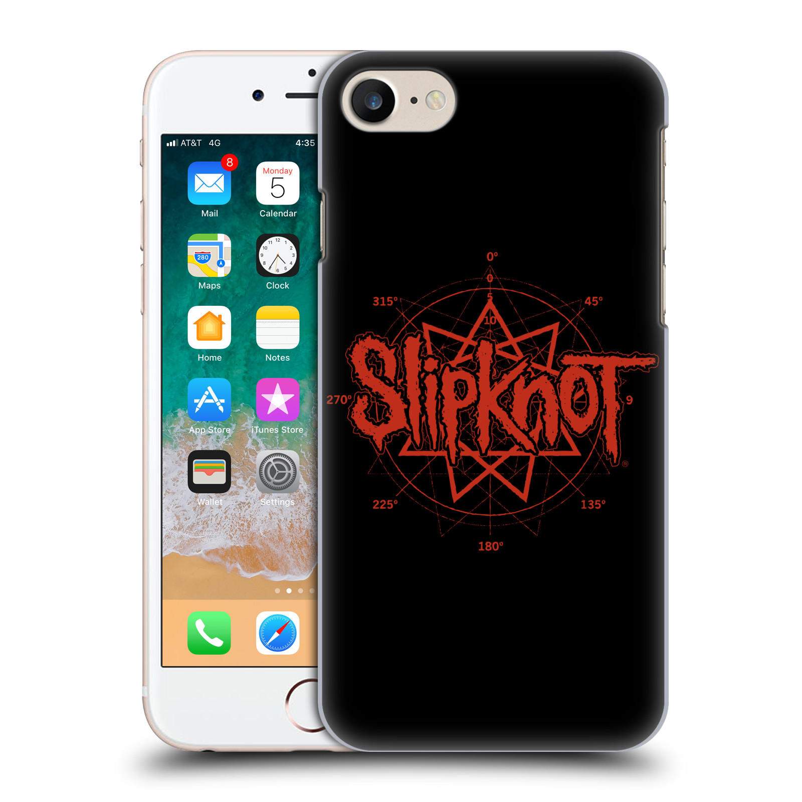 Plastové pouzdro pro mobil Apple Iphone 7/8/SE 2020 hudební skupina Slipknot logo