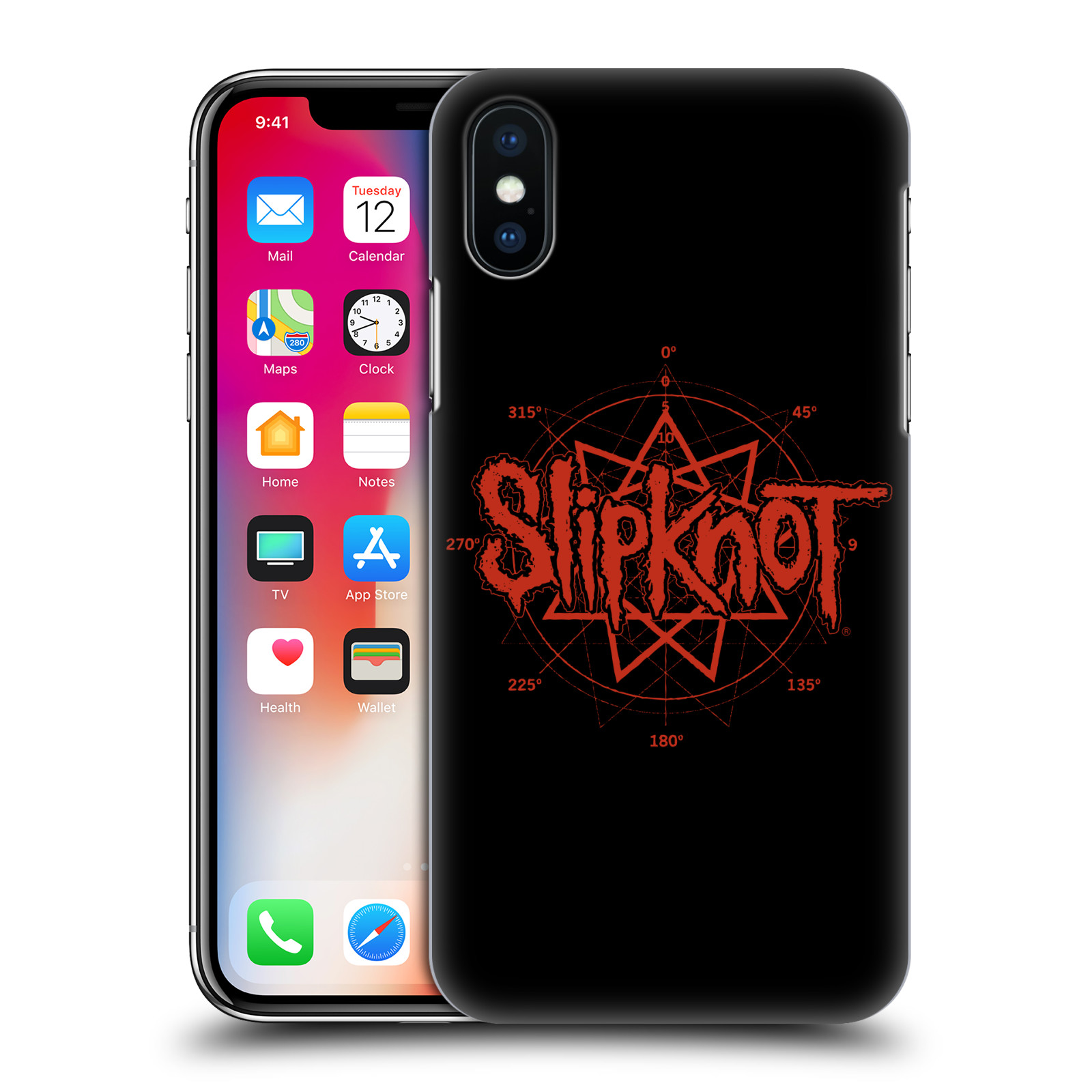 HEAD CASE plastový obal na mobil Apple Iphone X / XS hudební skupina Slipknot logo