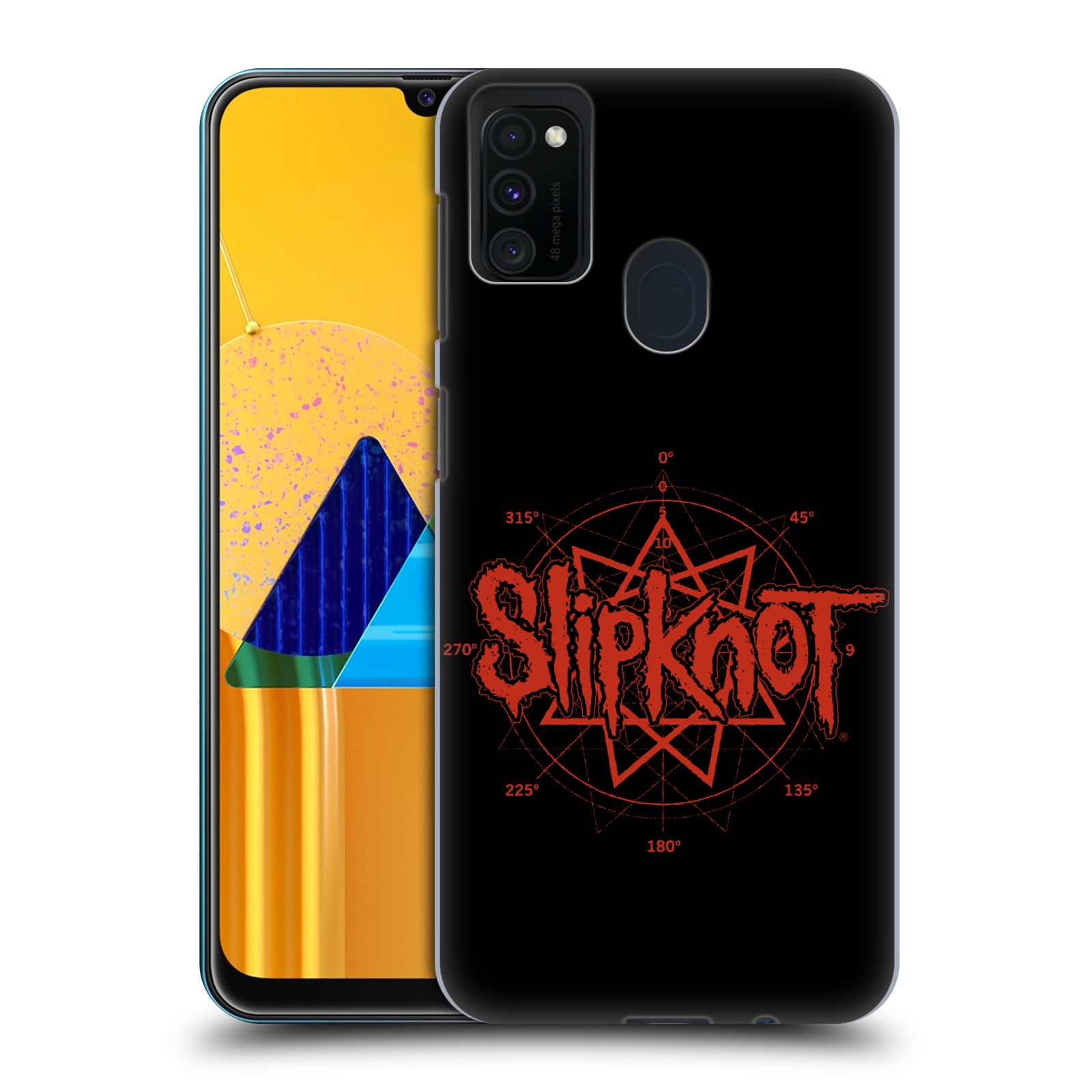 Zadní kryt na mobil Samsung Galaxy M21 hudební skupina Slipknot logo