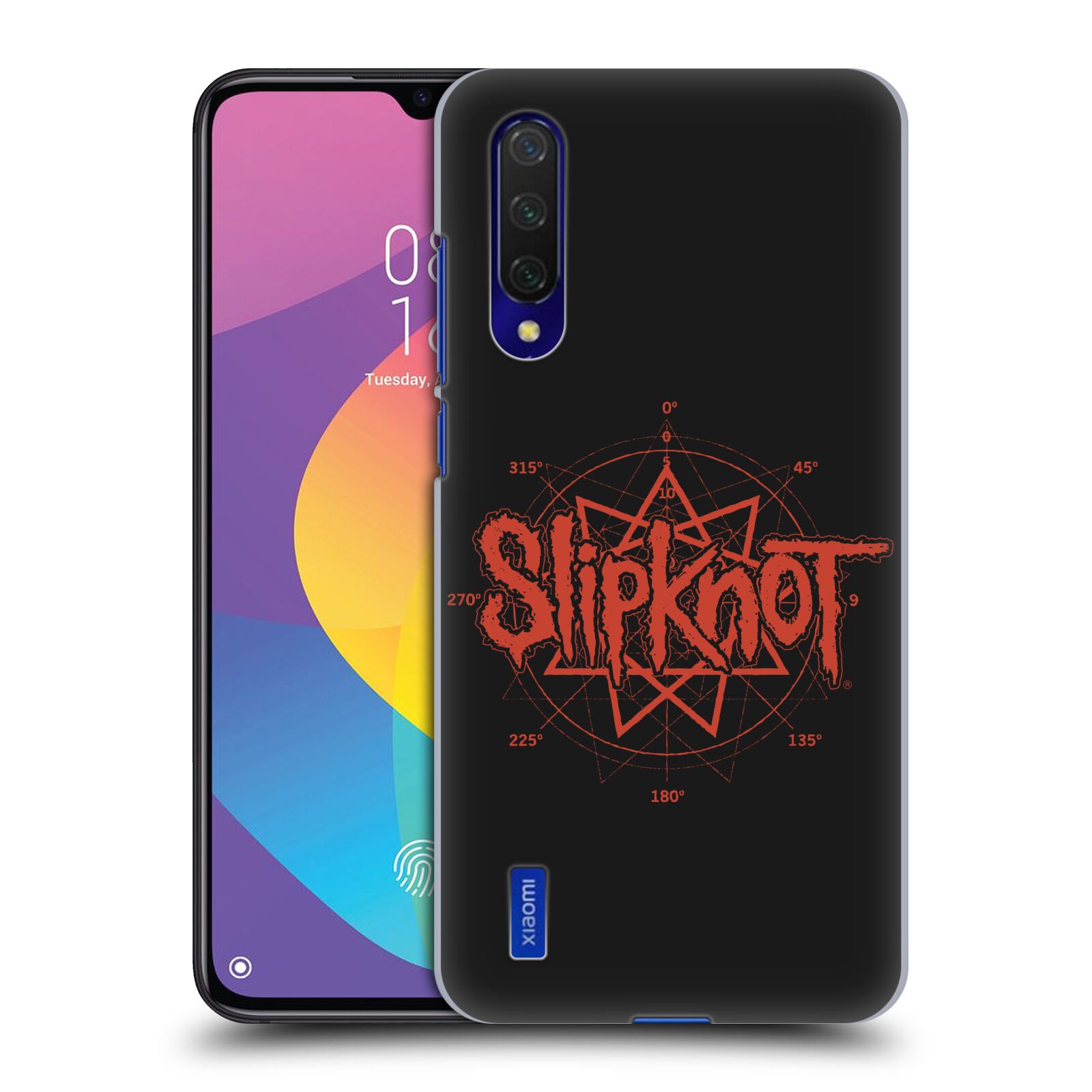Zadní kryt na mobil Xiaomi MI 9 LITE hudební skupina Slipknot logo