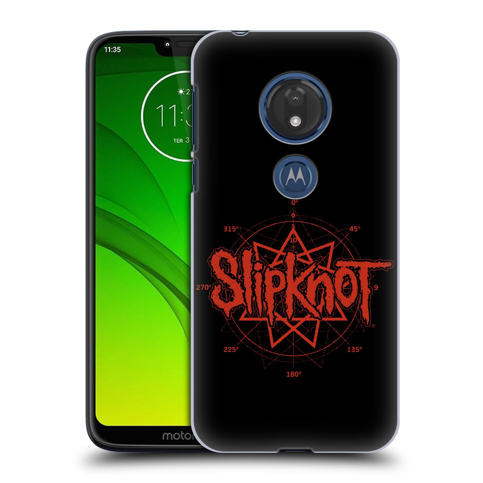 Pouzdro na mobil Motorola Moto G7 Play hudební skupina Slipknot logo