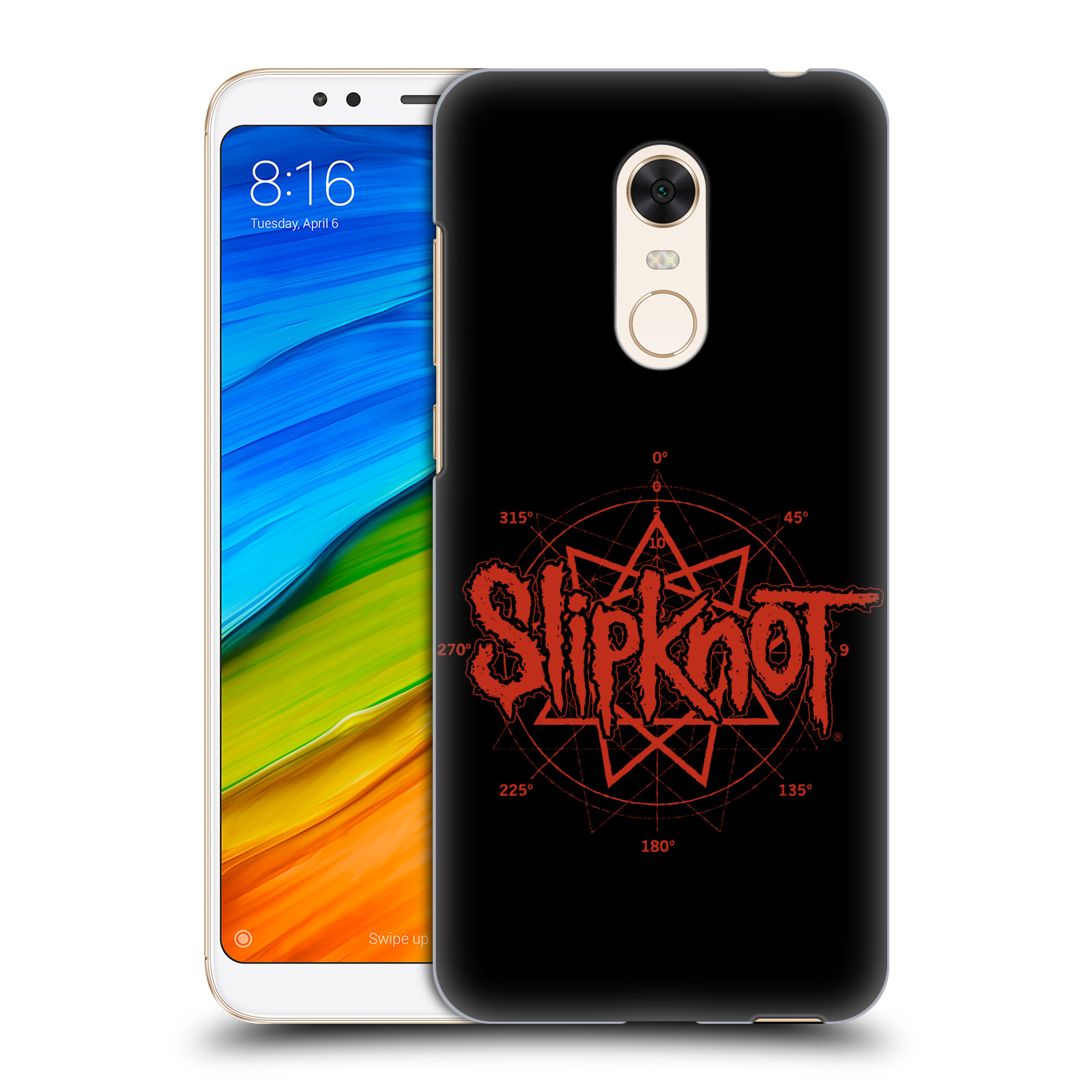 HEAD CASE plastový obal na mobil Xiaomi Redmi 5 PLUS hudební skupina Slipknot logo