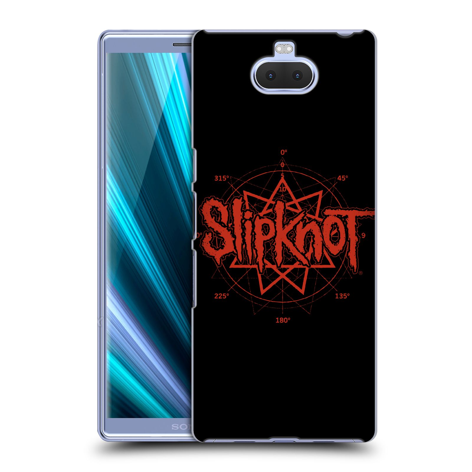 Pouzdro na mobil Sony Xperia 10 - Head Case - hudební skupina Slipknot logo