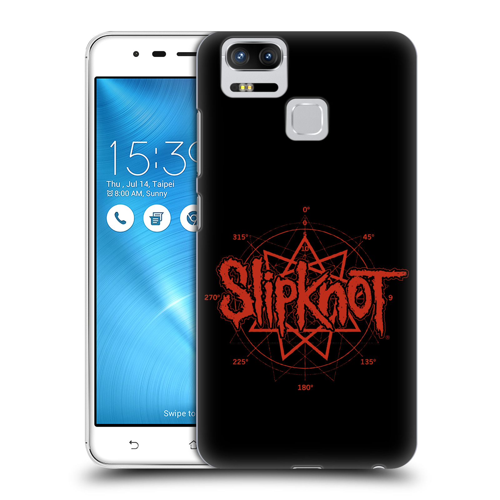HEAD CASE plastový obal na mobil Asus Zenfone 3 Zoom ZE553KL hudební skupina Slipknot logo