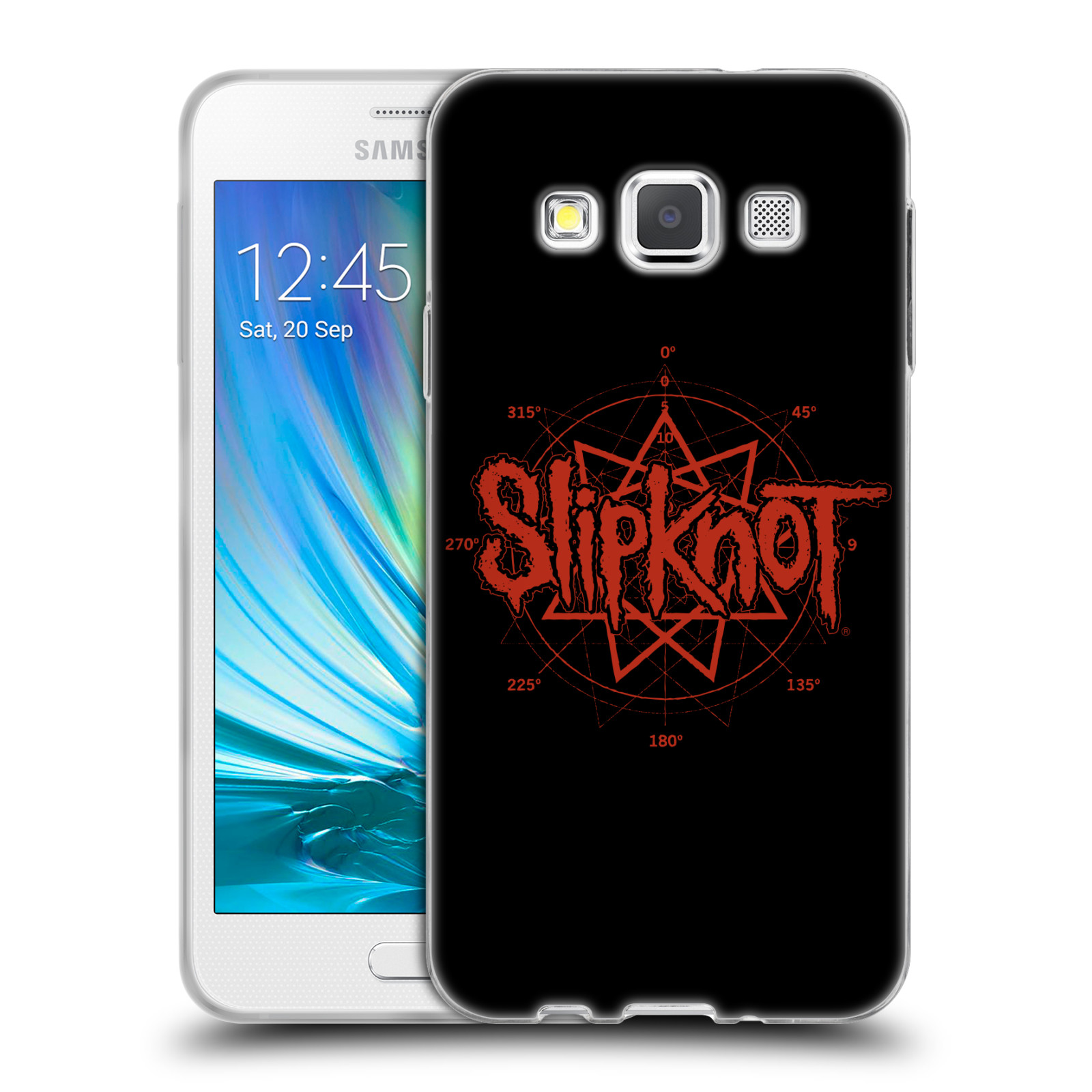 HEAD CASE silikonový obal na mobil Samsung Galaxy A3 (A300) hudební skupina Slipknot logo