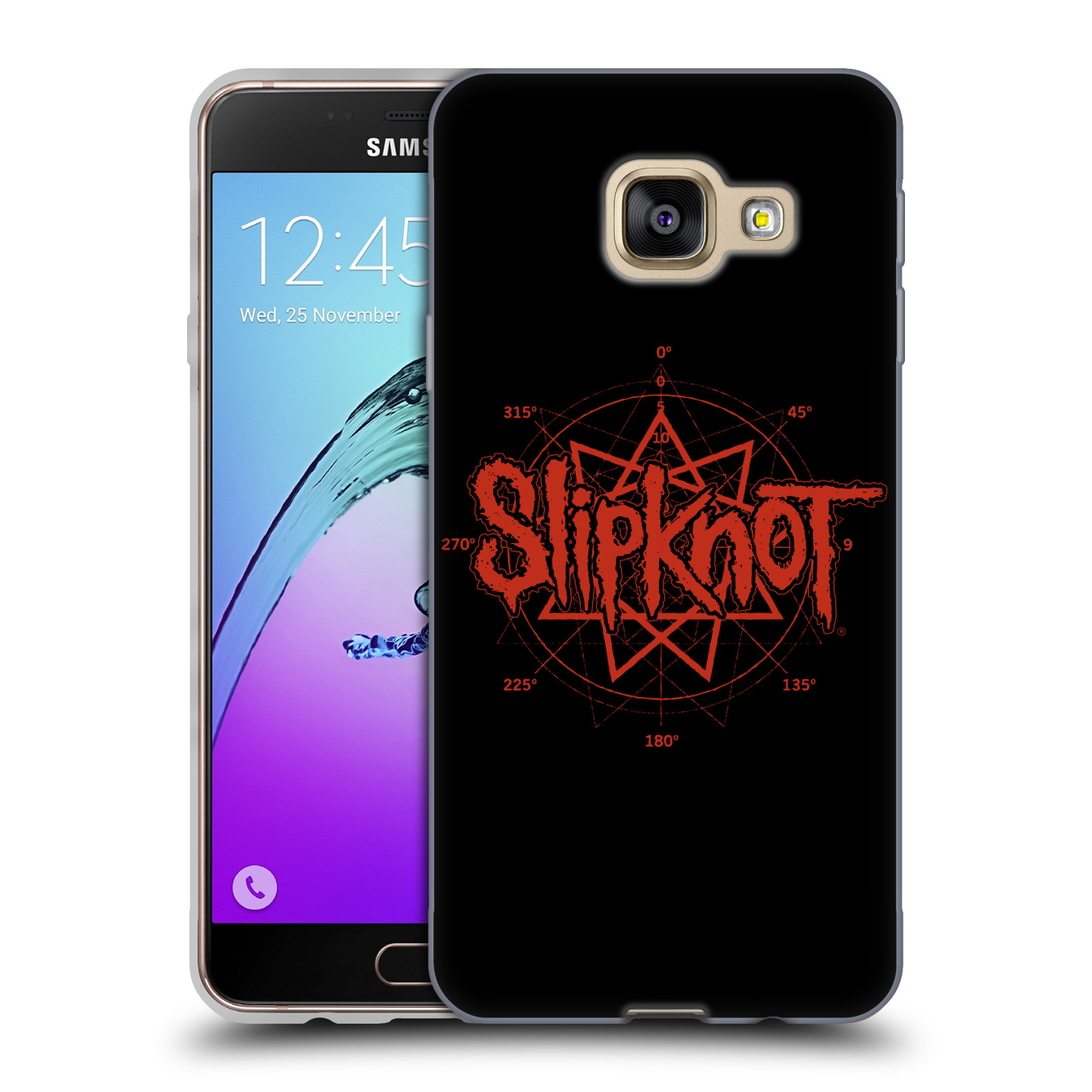 HEAD CASE silikonový obal na mobil Samsung Galaxy A3 2016 (A310) hudební skupina Slipknot logo