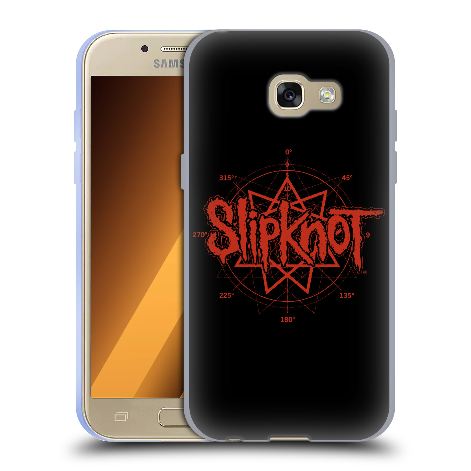 HEAD CASE silikonový obal na mobil Samsung Galaxy A3 2017 (A320) hudební skupina Slipknot logo