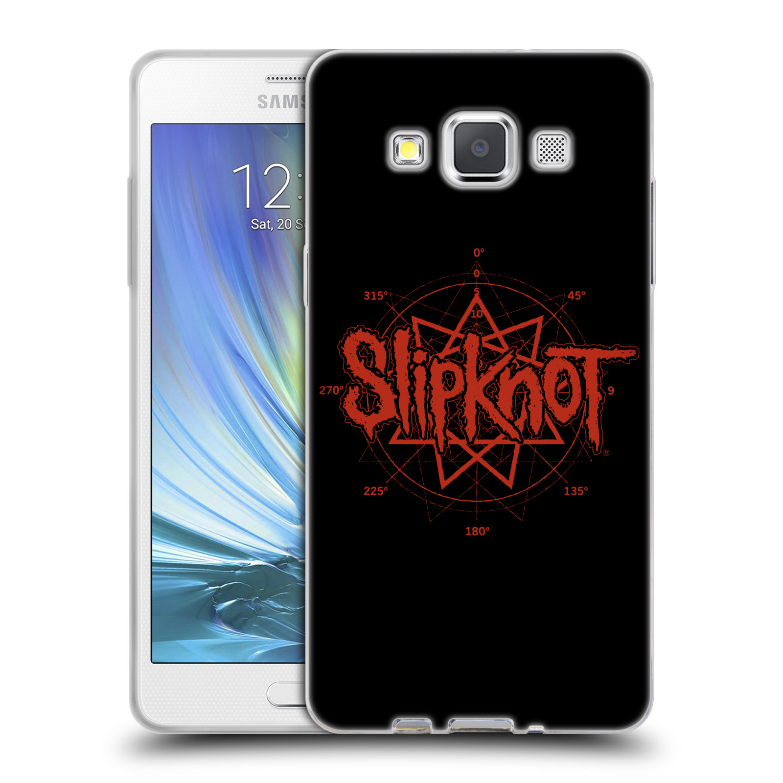 HEAD CASE silikonový obal na mobil Samsung Galaxy A5 (A500) hudební skupina Slipknot logo