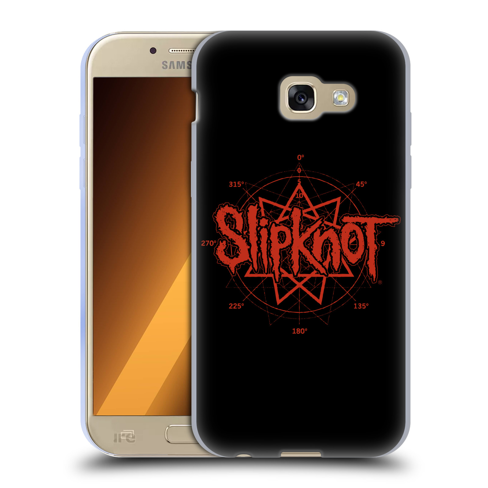 HEAD CASE silikonový obal na mobil Samsung Galaxy A5 2017 (A520) hudební skupina Slipknot logo