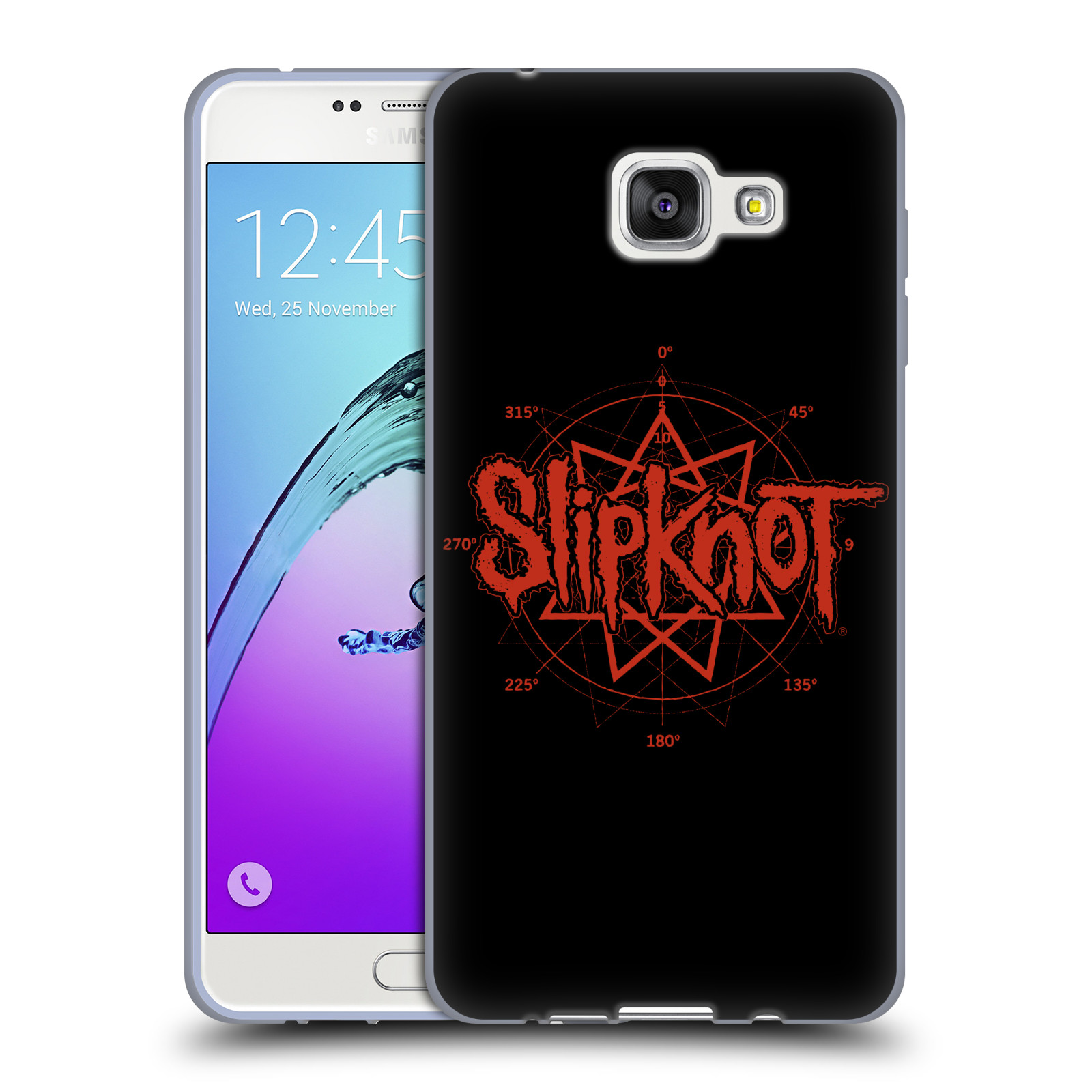 HEAD CASE silikonový obal na mobil Samsung Galaxy A7 2016 (A710) hudební skupina Slipknot logo