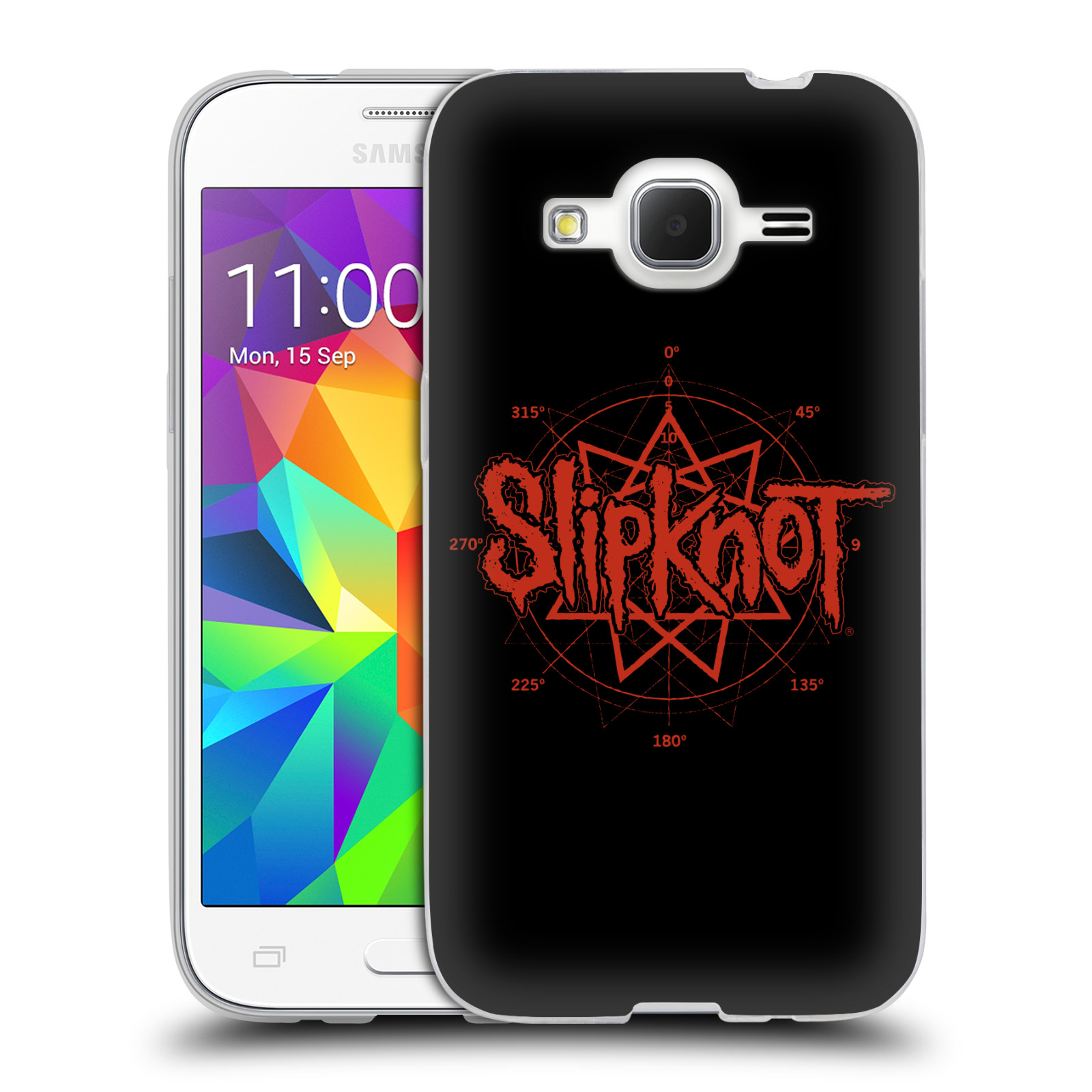 HEAD CASE silikonový obal na mobil Samsung Galaxy Core Prime (G360) hudební skupina Slipknot logo