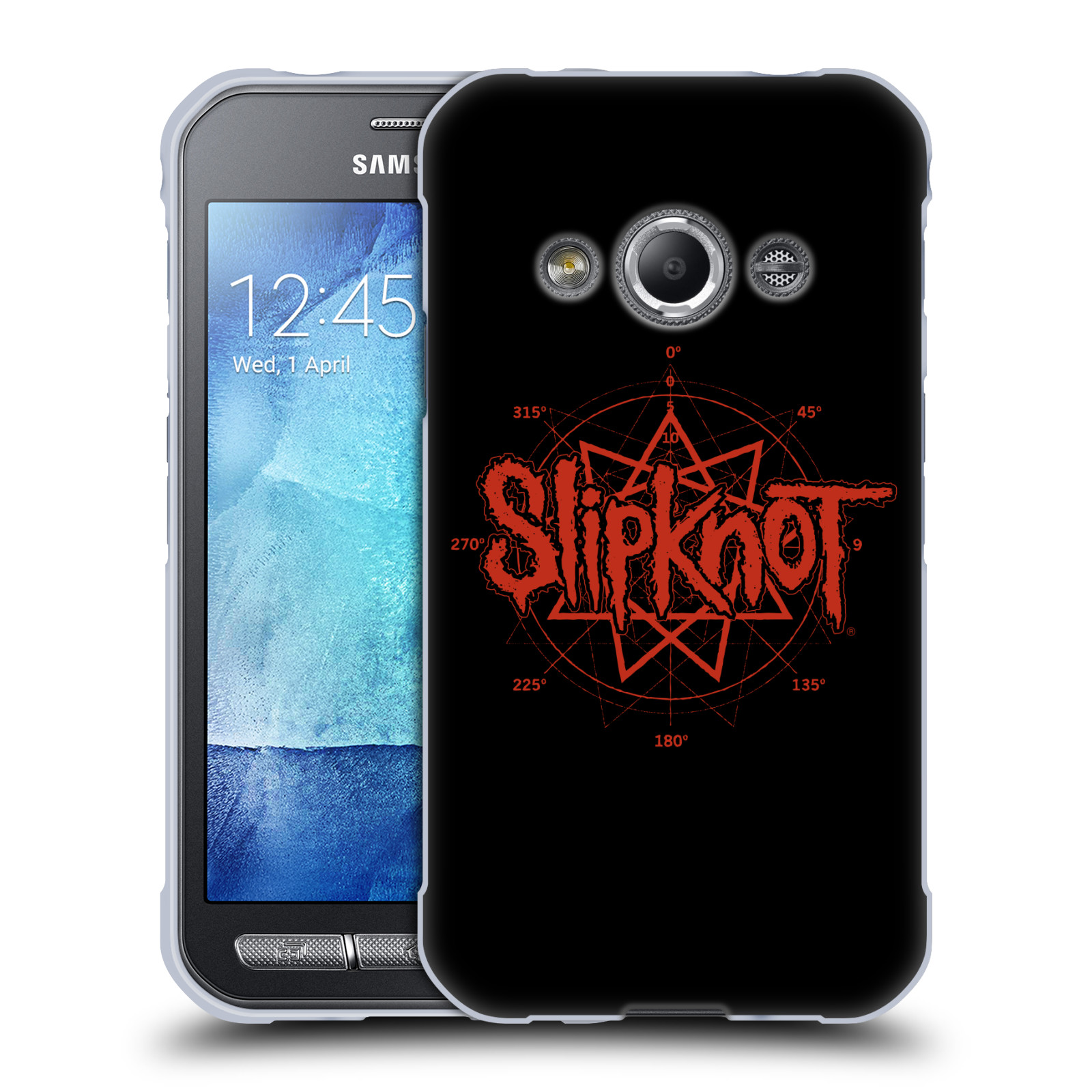 HEAD CASE silikonový obal na mobil Samsung Galaxy Xcover 3 hudební skupina Slipknot logo