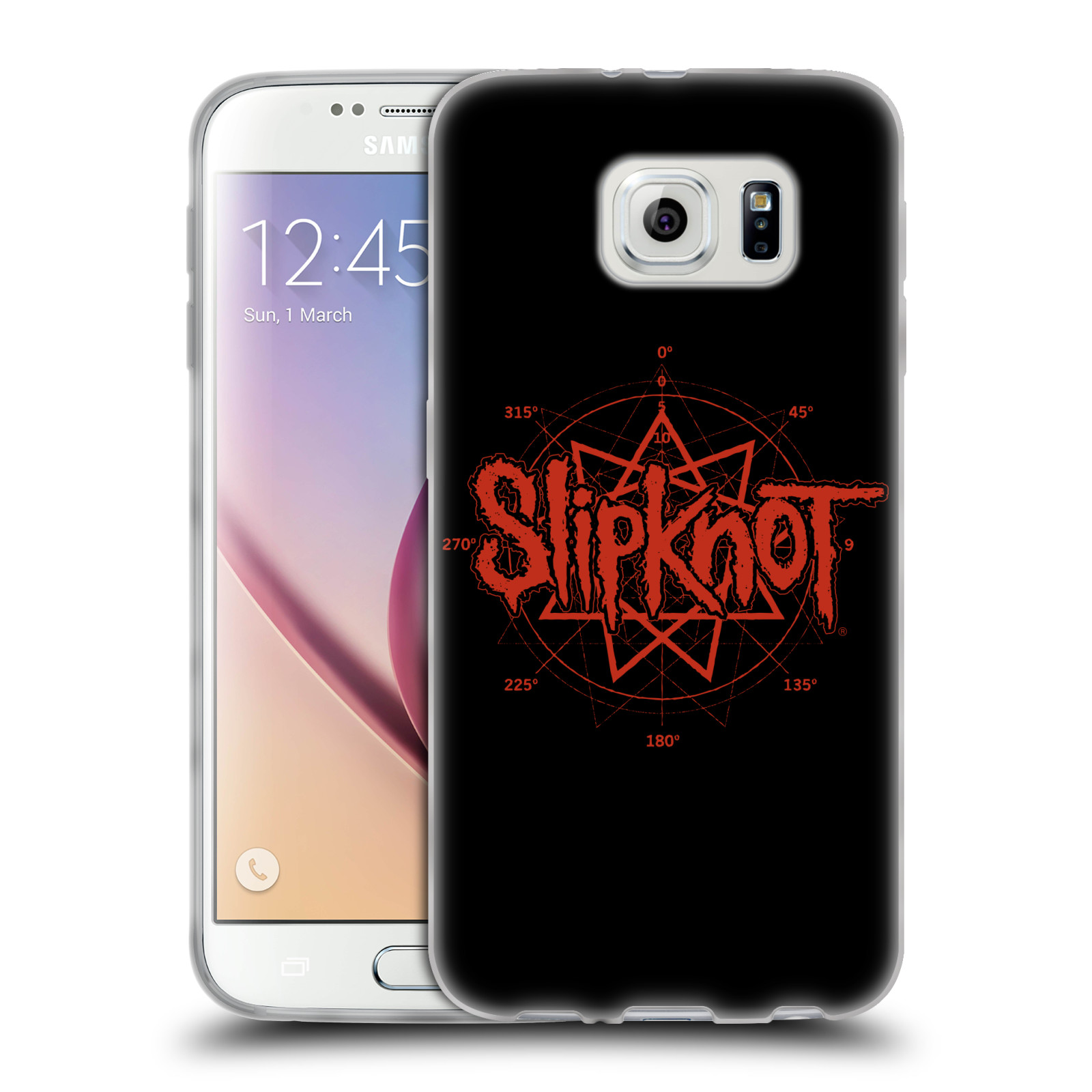 HEAD CASE silikonový obal na mobil Samsung Galaxy S6 hudební skupina Slipknot logo