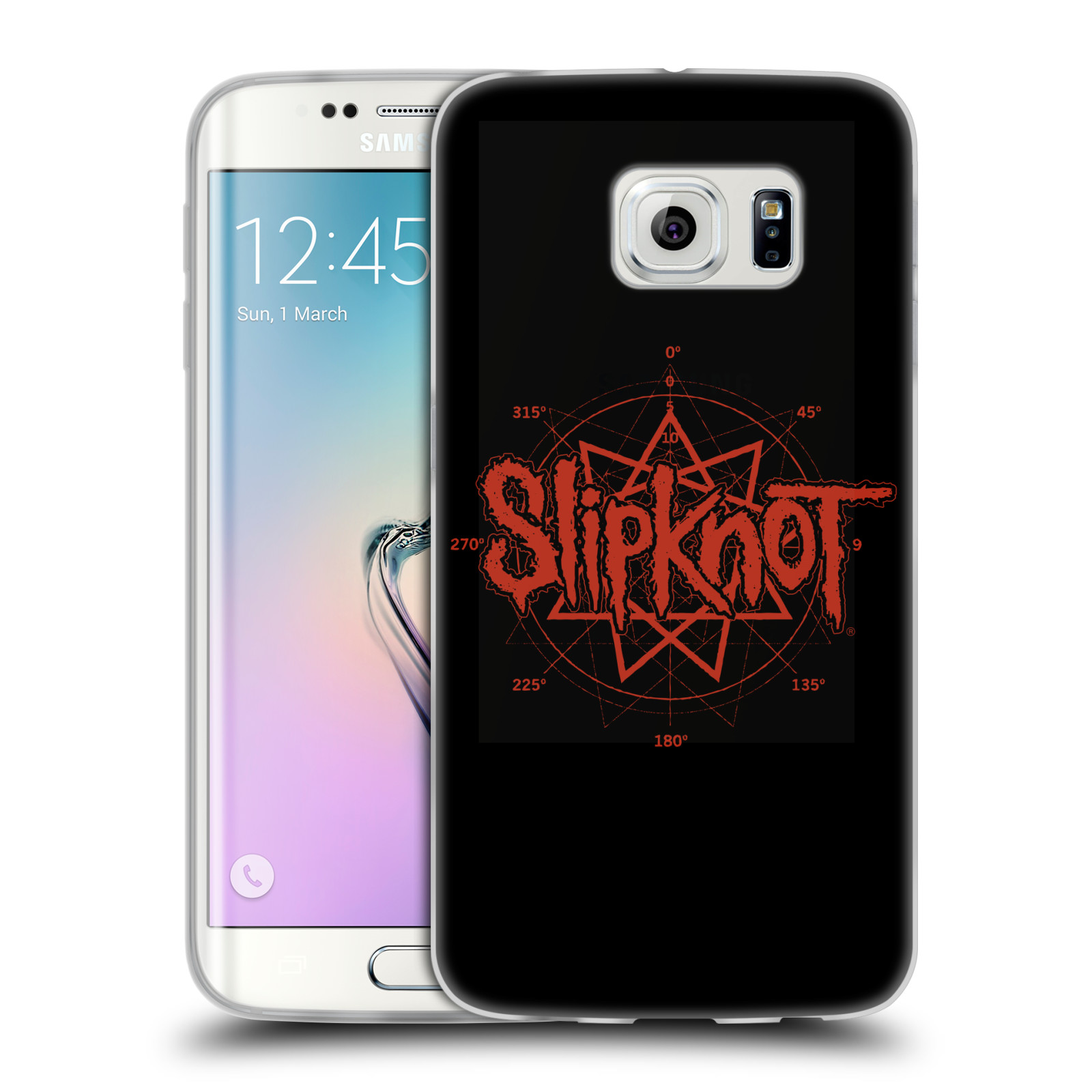 HEAD CASE silikonový obal na mobil Samsung Galaxy S6 EDGE hudební skupina Slipknot logo