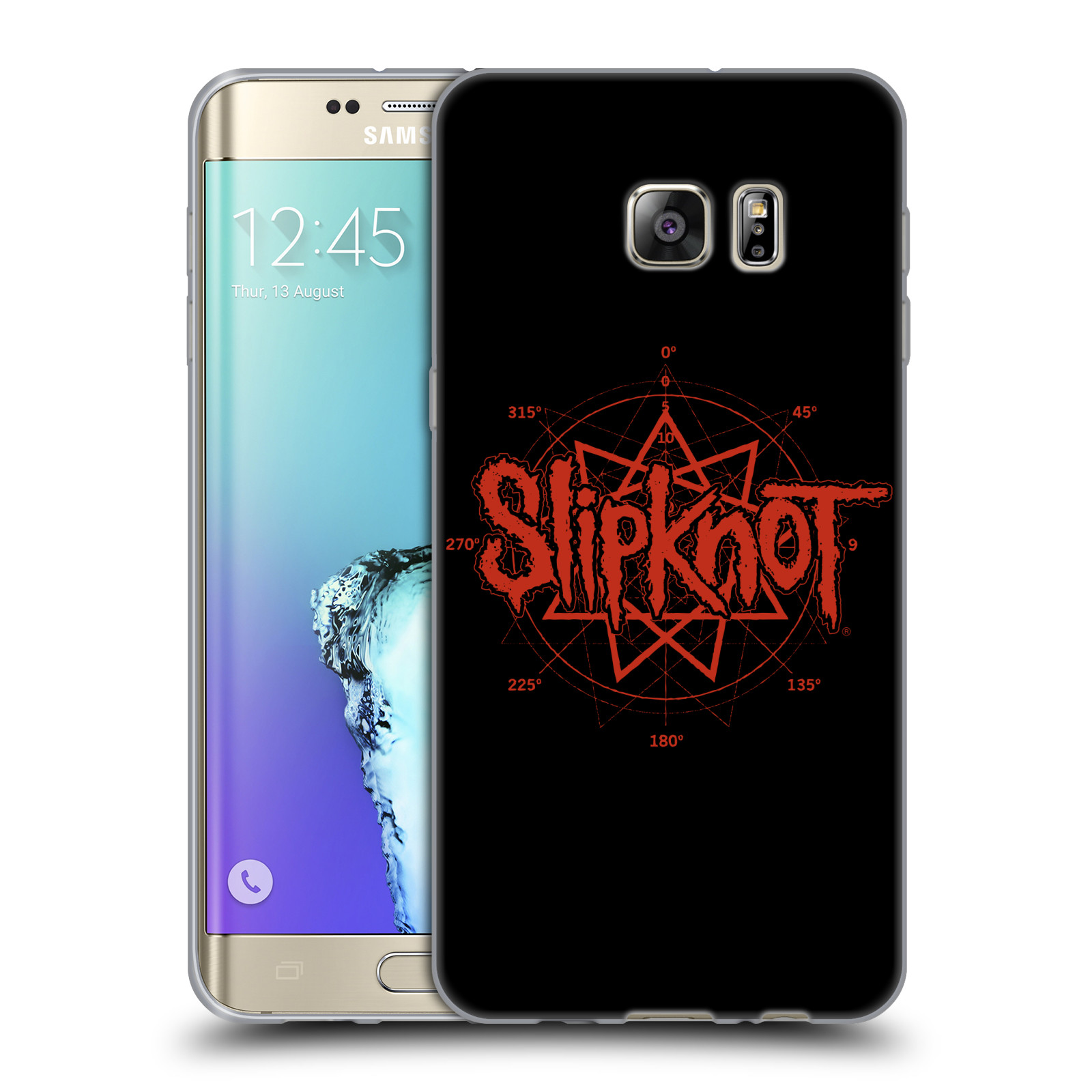 HEAD CASE silikonový obal na mobil Samsung Galaxy S6 EDGE PLUS hudební skupina Slipknot logo