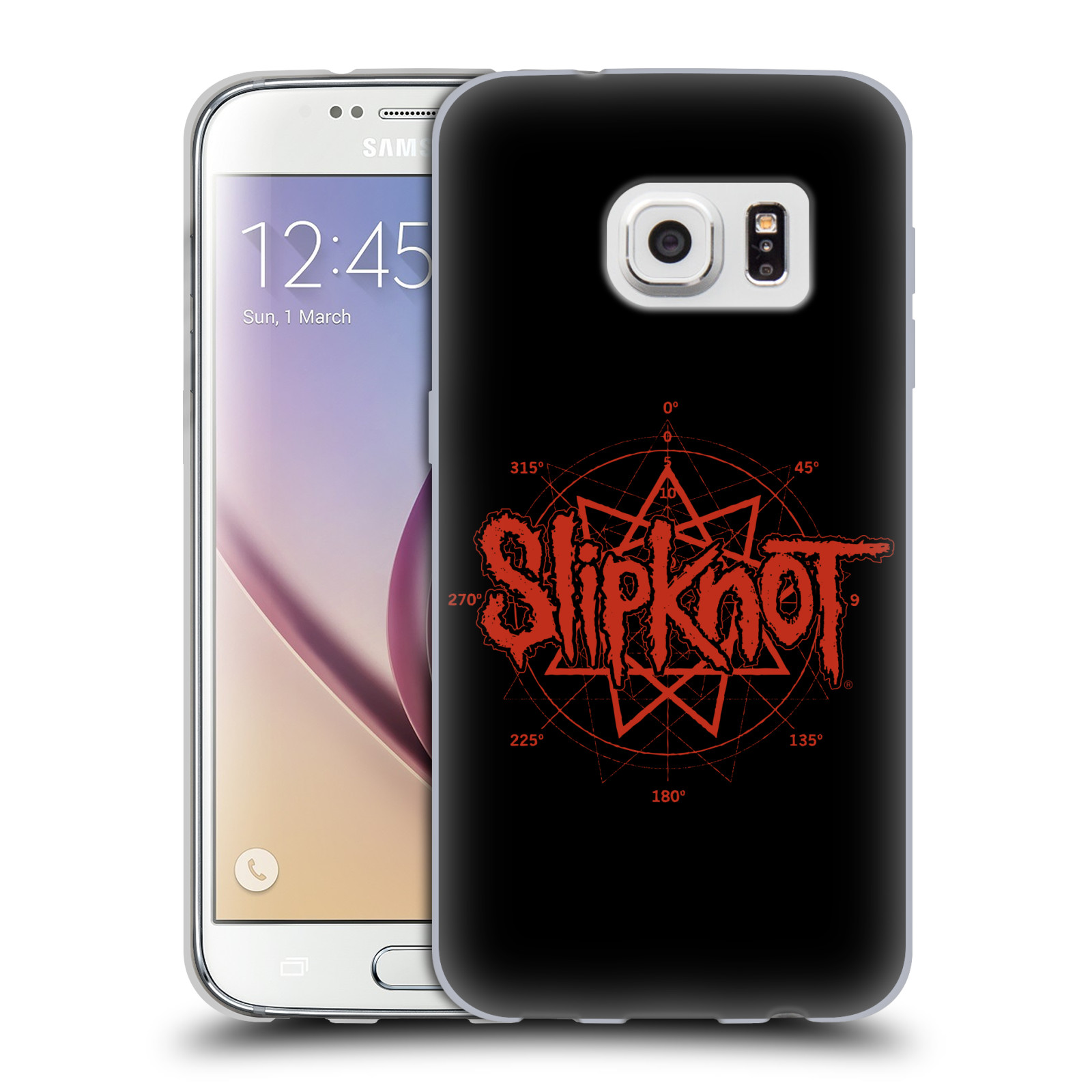 HEAD CASE silikonový obal na mobil Samsung Galaxy S7 hudební skupina Slipknot logo