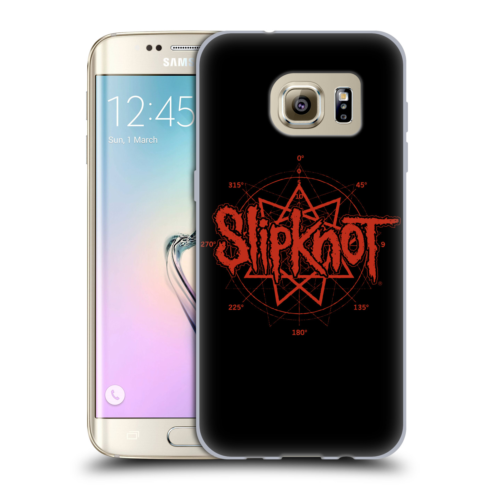 HEAD CASE silikonový obal na mobil Samsung Galaxy S7 EDGE hudební skupina Slipknot logo