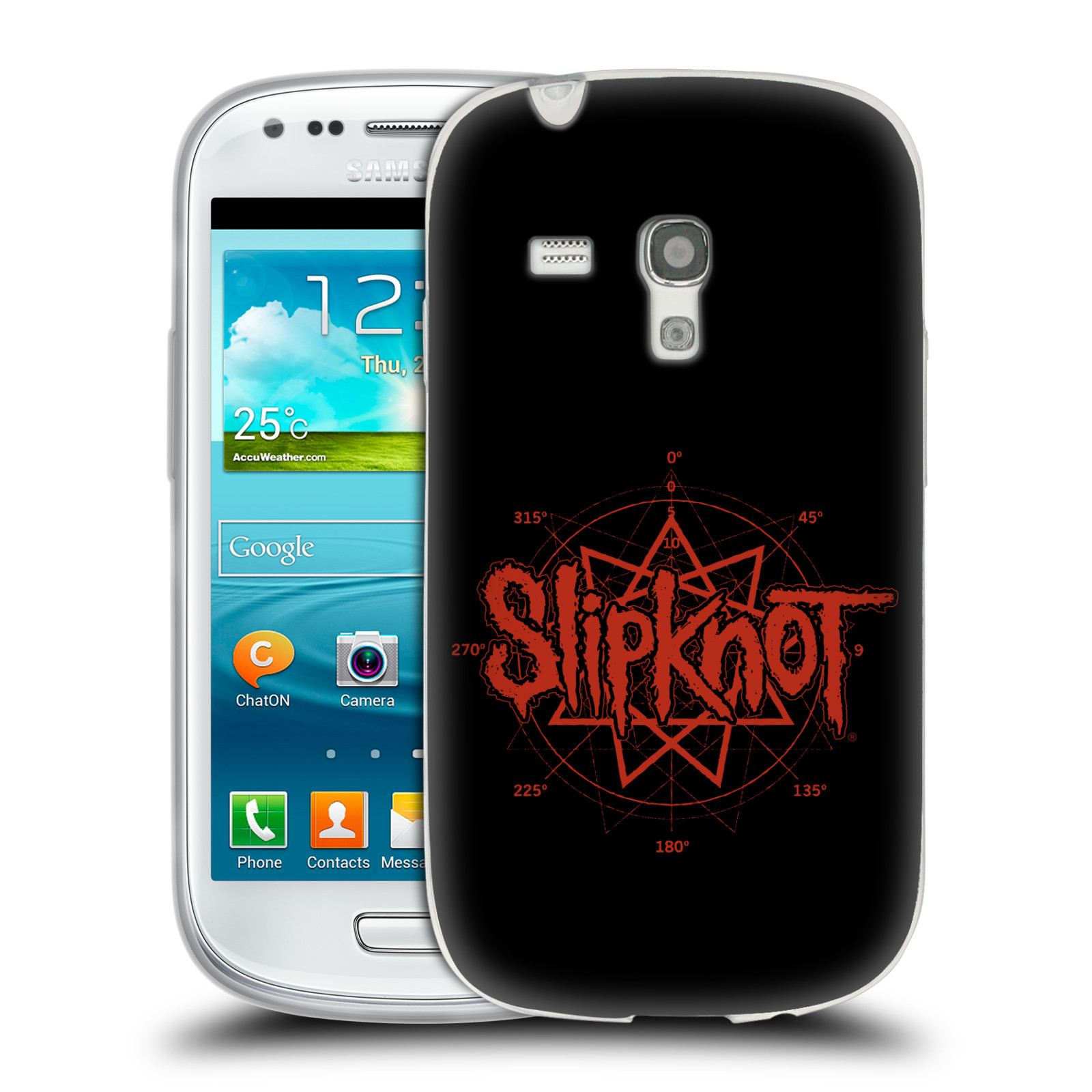 HEAD CASE silikonový obal na mobil Samsung Galaxy S3 MINI hudební skupina Slipknot logo