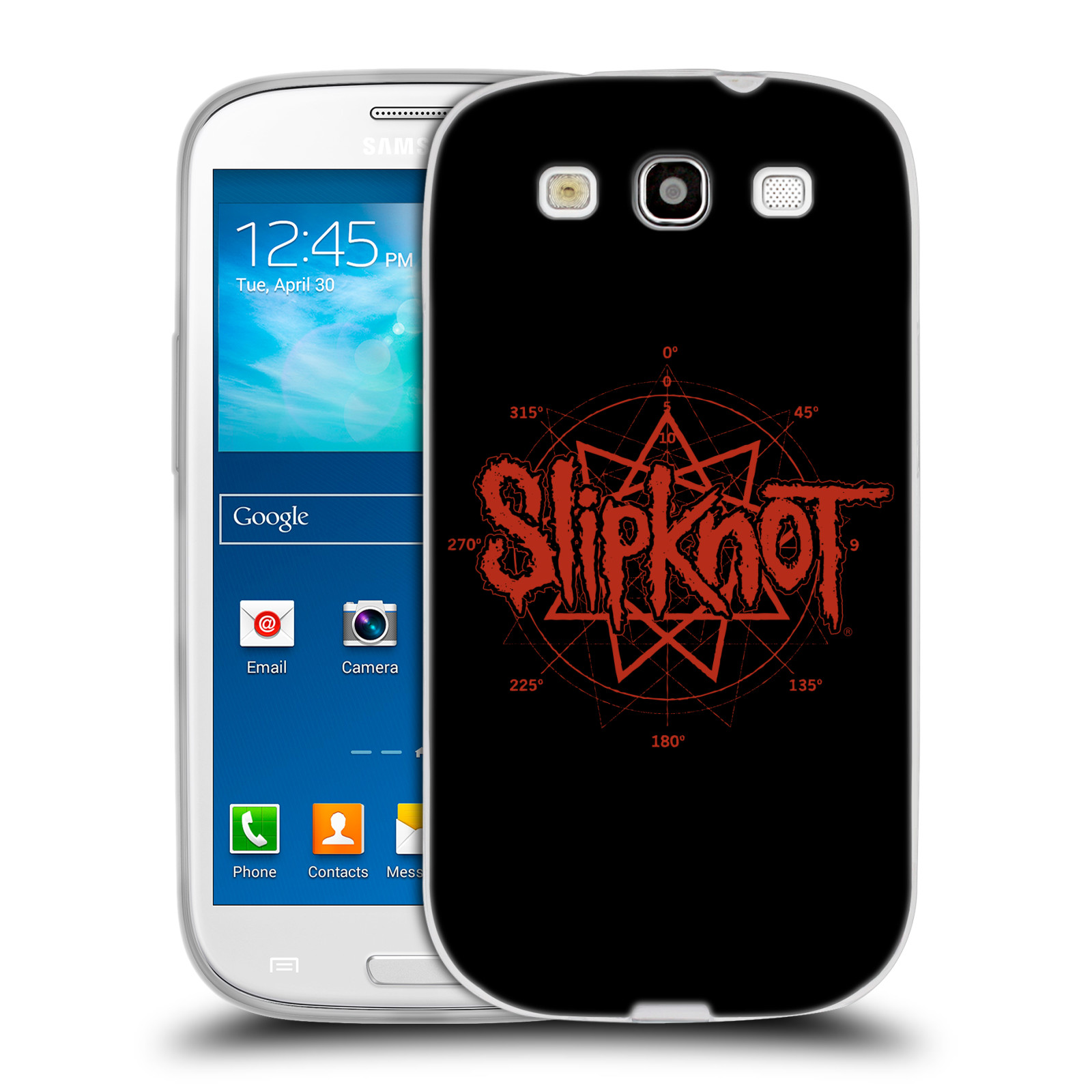 HEAD CASE silikonový obal na mobil Samsung Galaxy S3 hudební skupina Slipknot logo