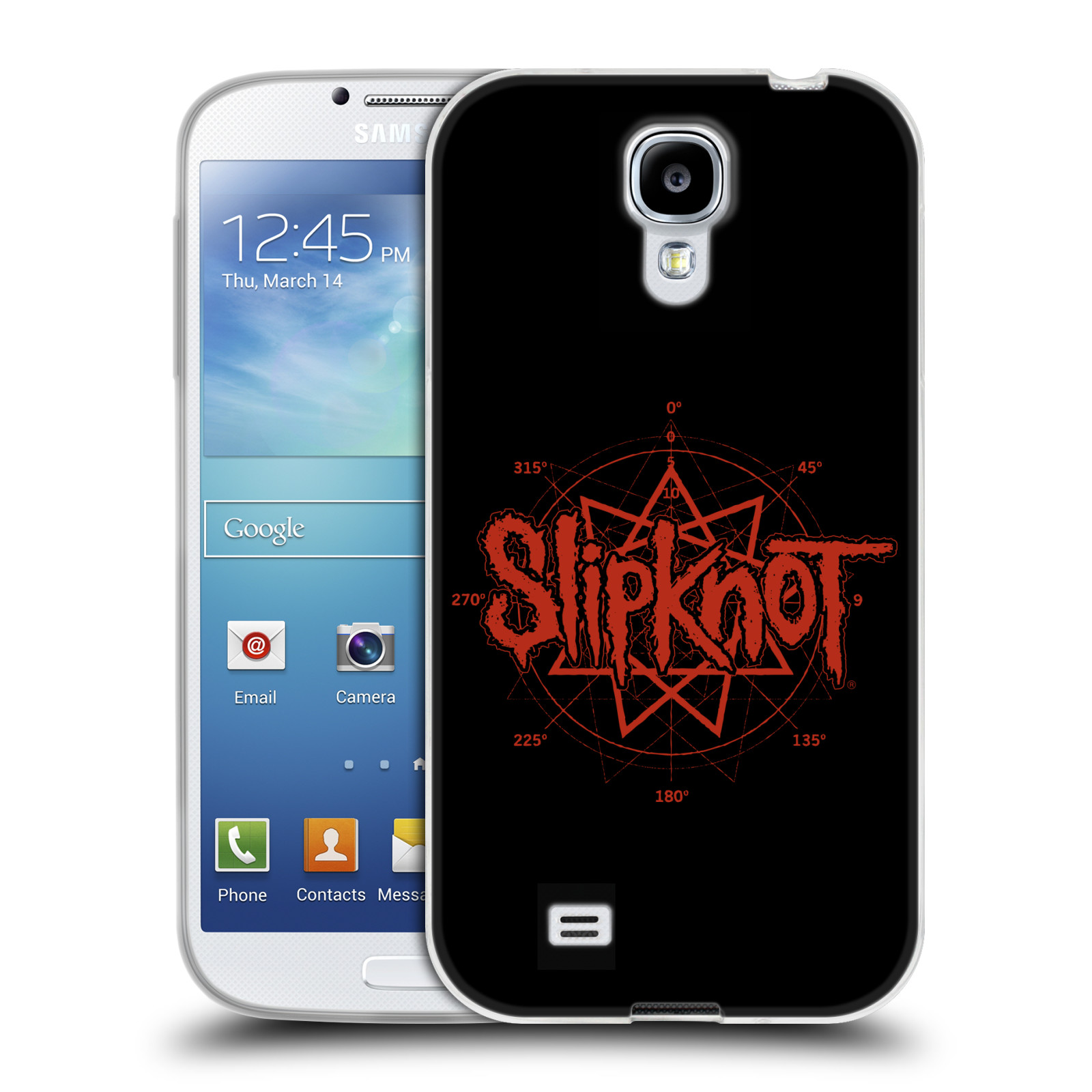 HEAD CASE silikonový obal na mobil Samsung Galaxy S4 hudební skupina Slipknot logo