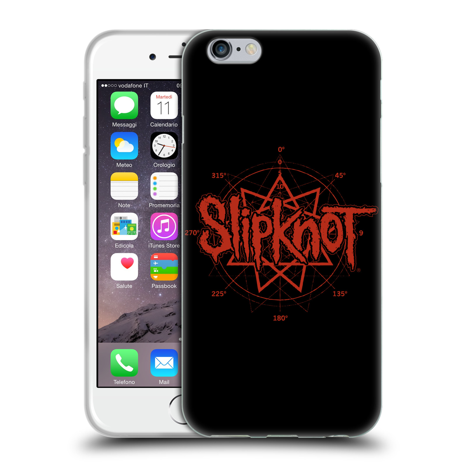 HEAD CASE silikonový obal na mobil Apple Iphone 6/6S hudební skupina Slipknot logo