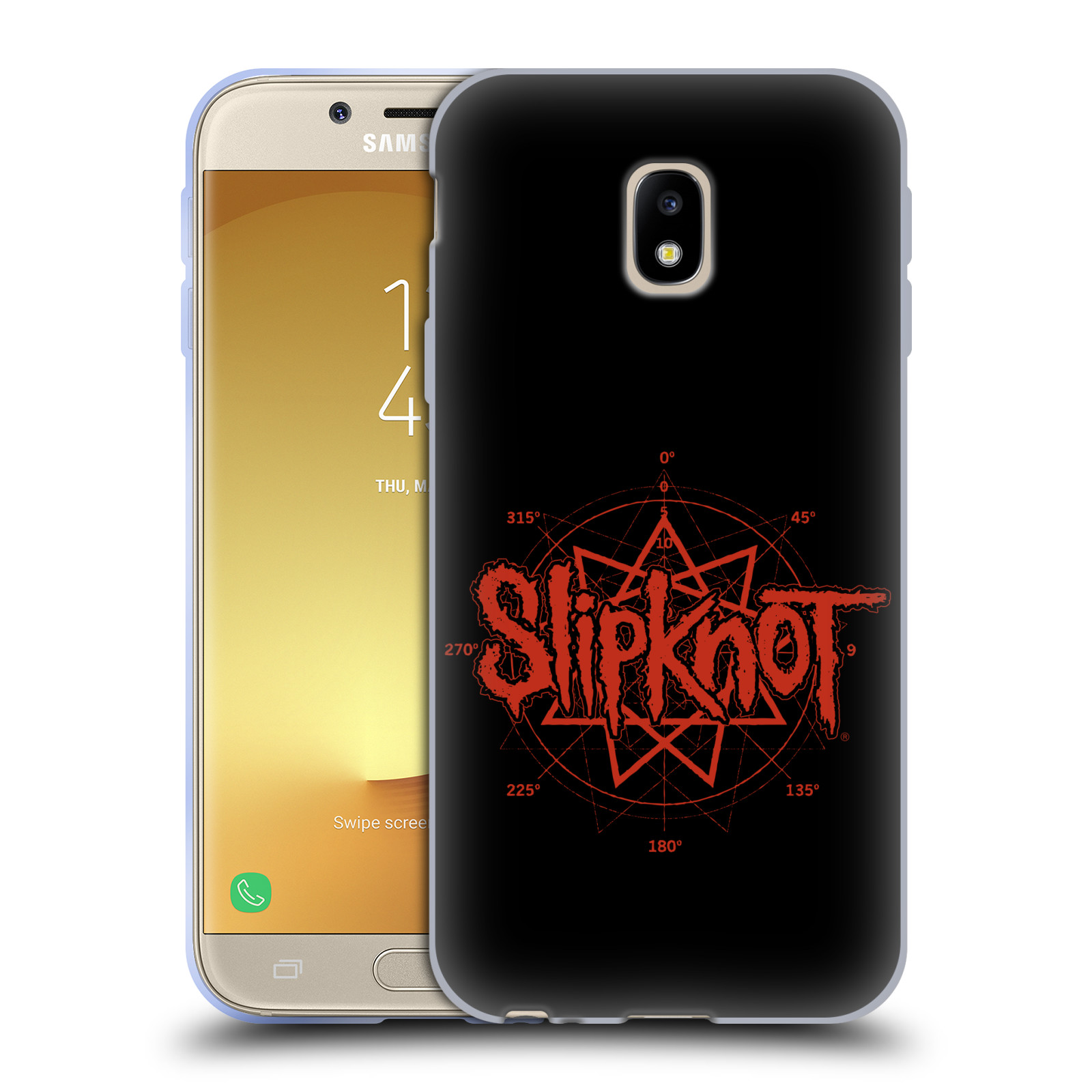 HEAD CASE silikonový obal na mobil Samsung Galaxy J3 2017 (J330, J330F) hudební skupina Slipknot logo