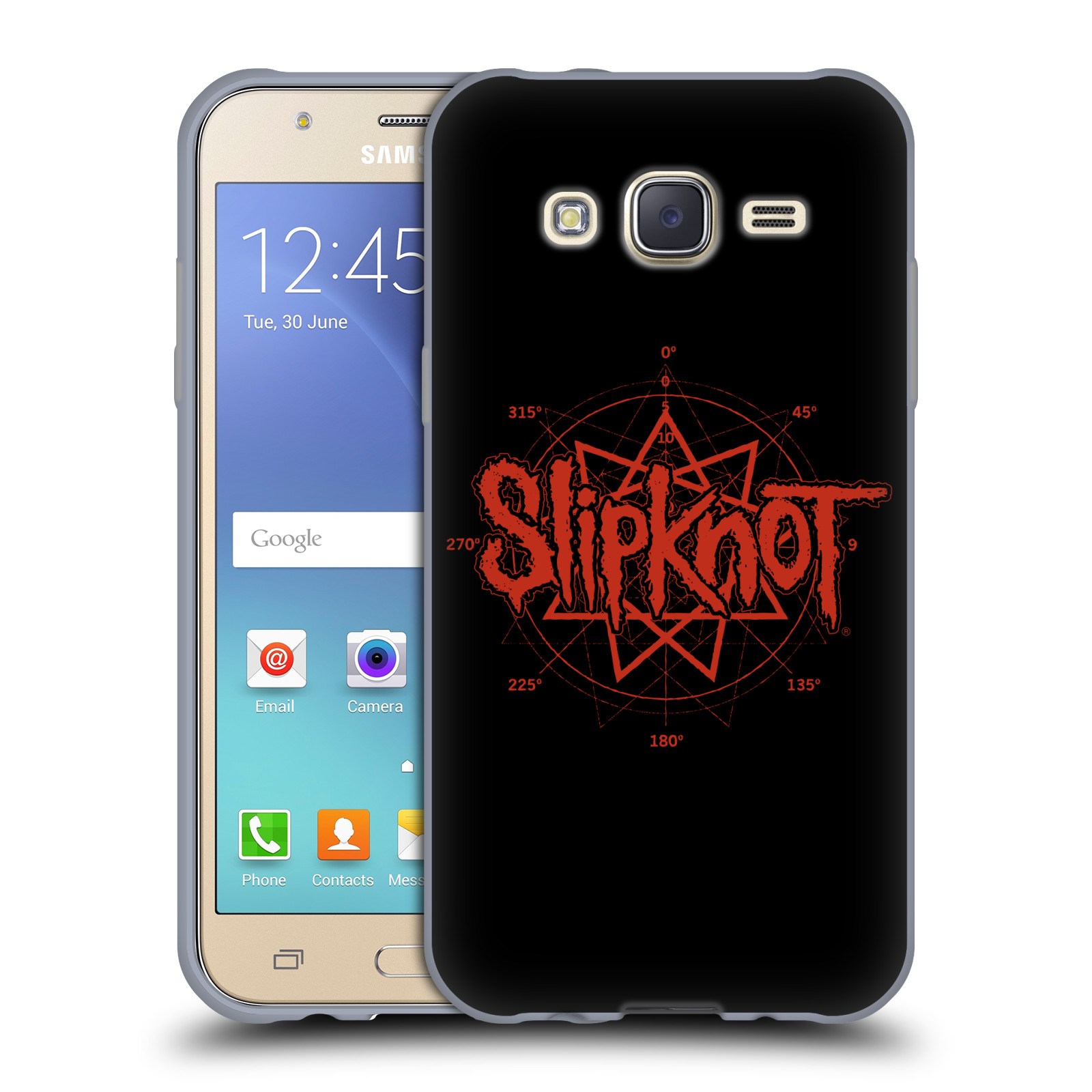 HEAD CASE silikonový obal na mobil Samsung Galaxy J5 2015 (J500) hudební skupina Slipknot logo