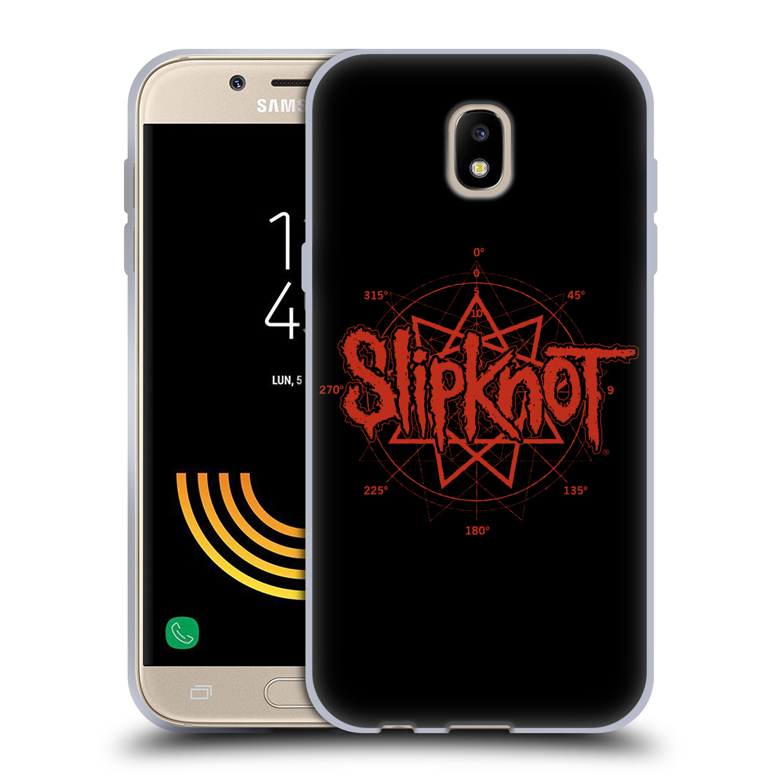 HEAD CASE silikonový obal na mobil Samsung Galaxy J5 2017 hudební skupina Slipknot logo