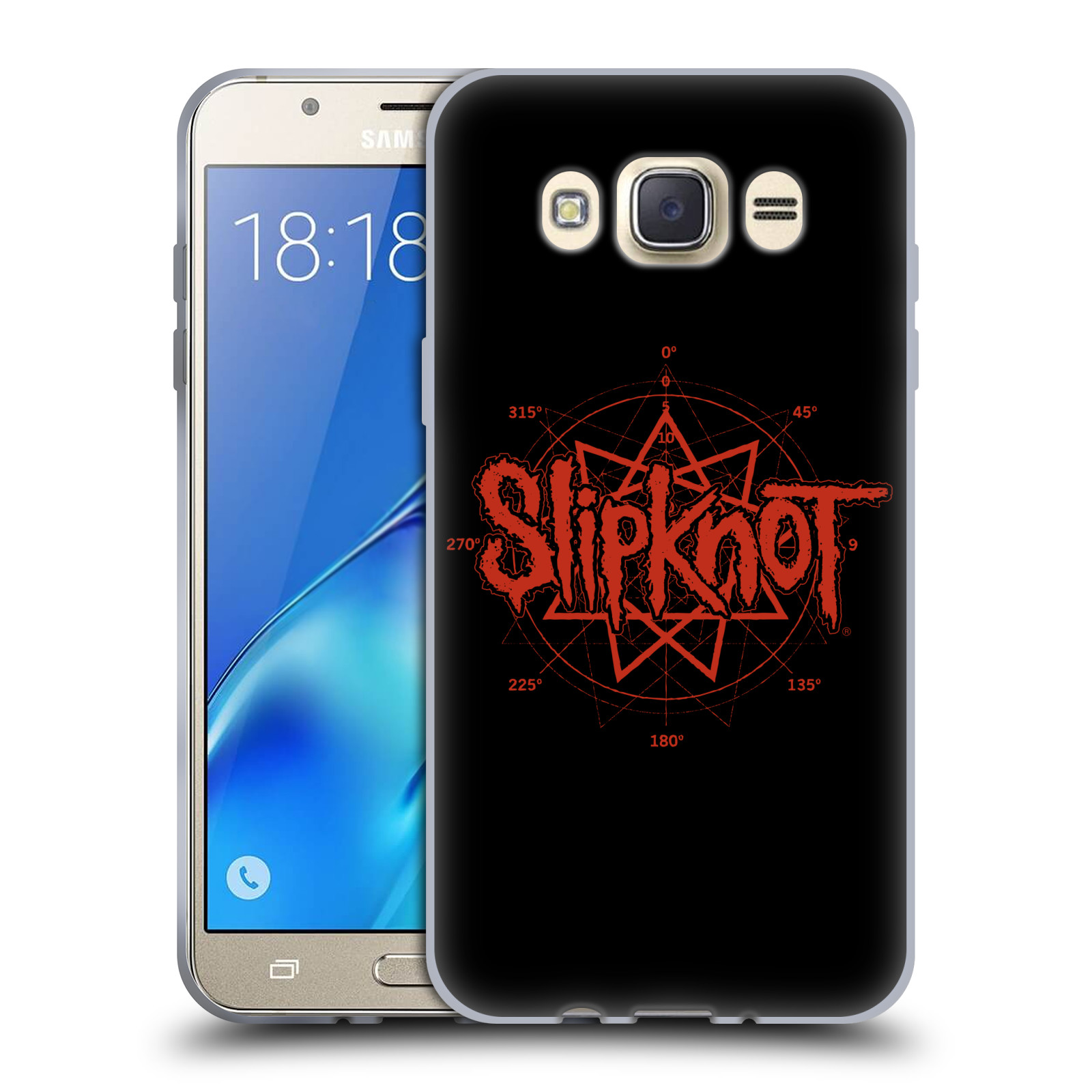 HEAD CASE silikonový obal na mobil Samsung Galaxy J7 2016 hudební skupina Slipknot logo
