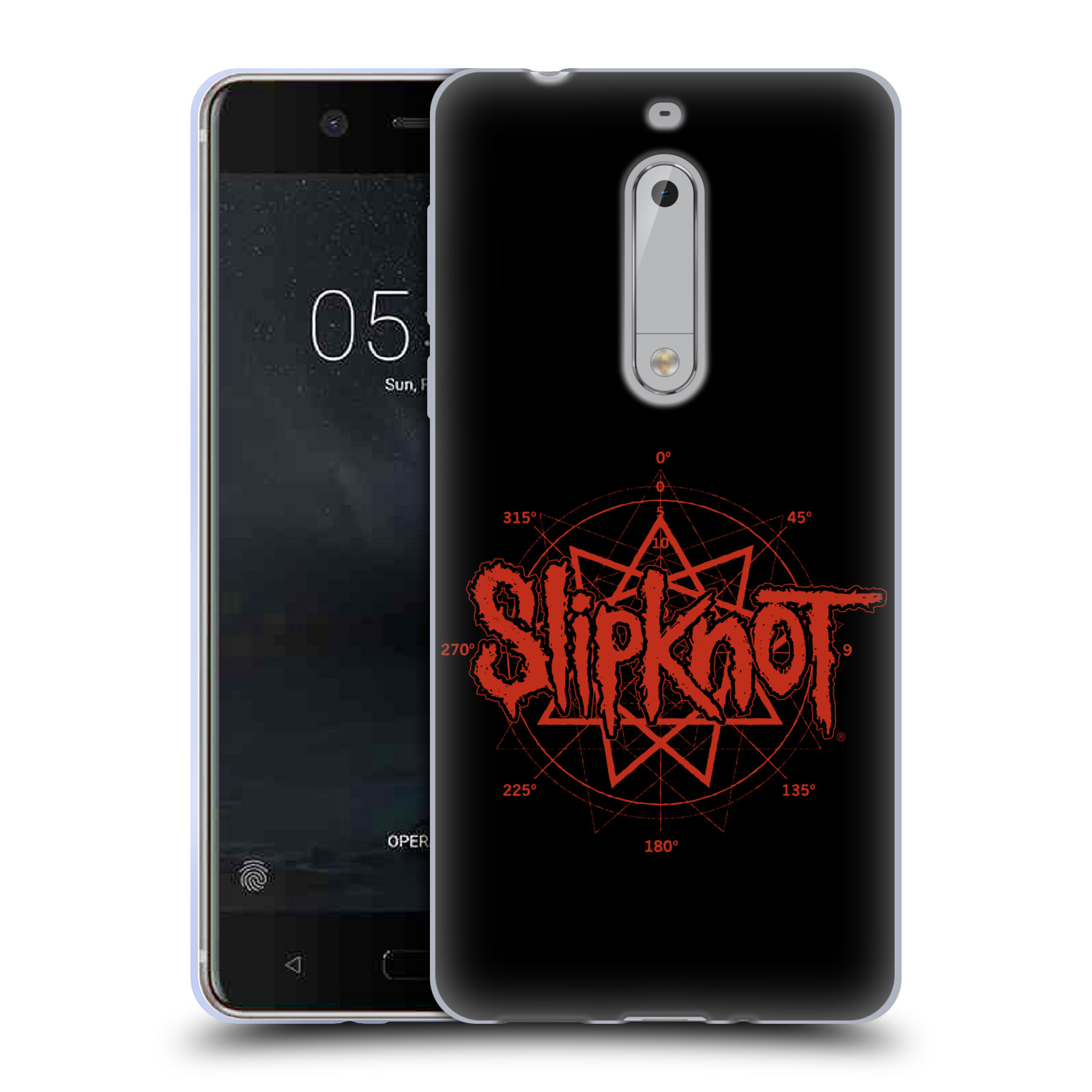 HEAD CASE silikonový obal na mobil Nokia 5 hudební skupina Slipknot logo