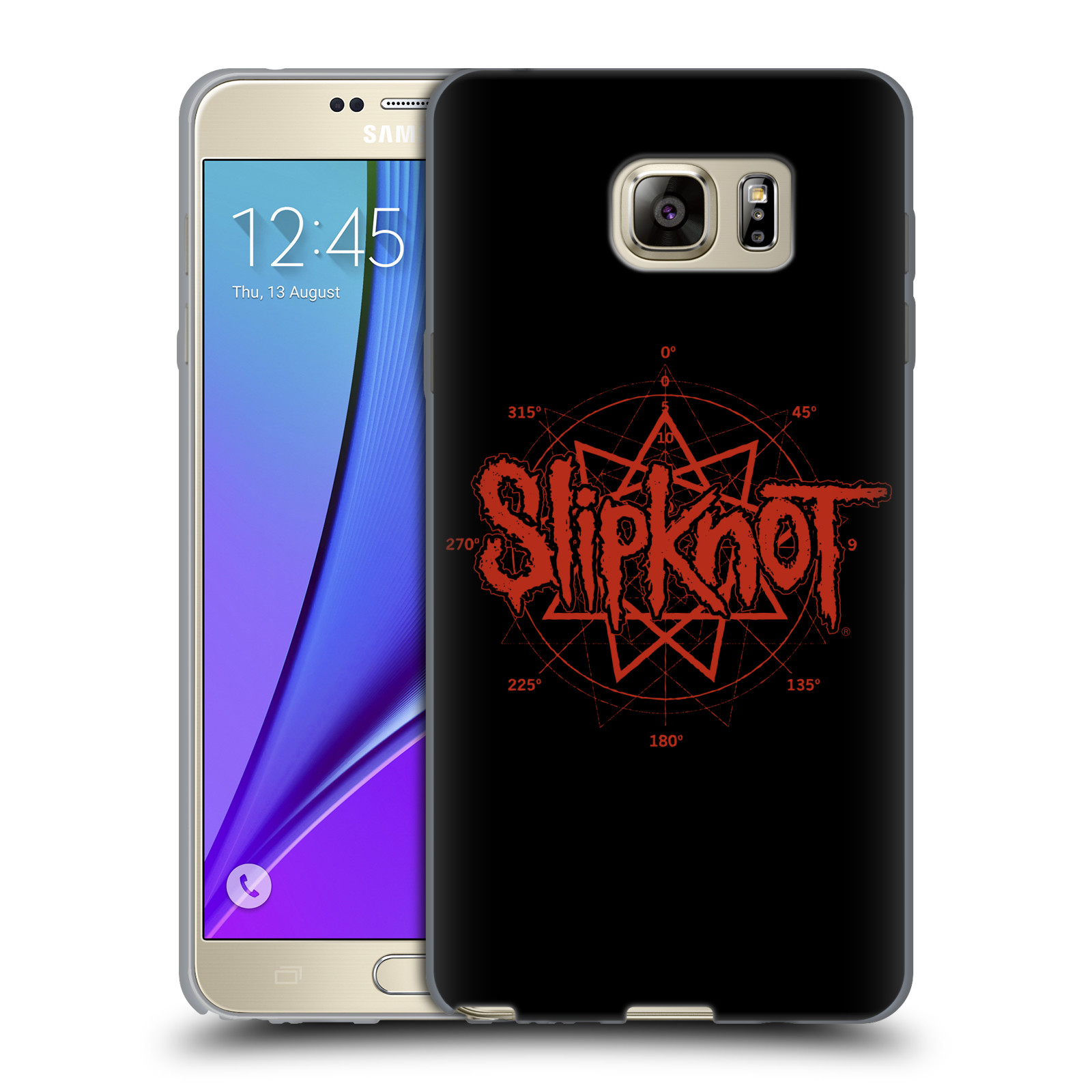 HEAD CASE silikonový obal na mobil Samsung Galaxy Note 5 hudební skupina Slipknot logo