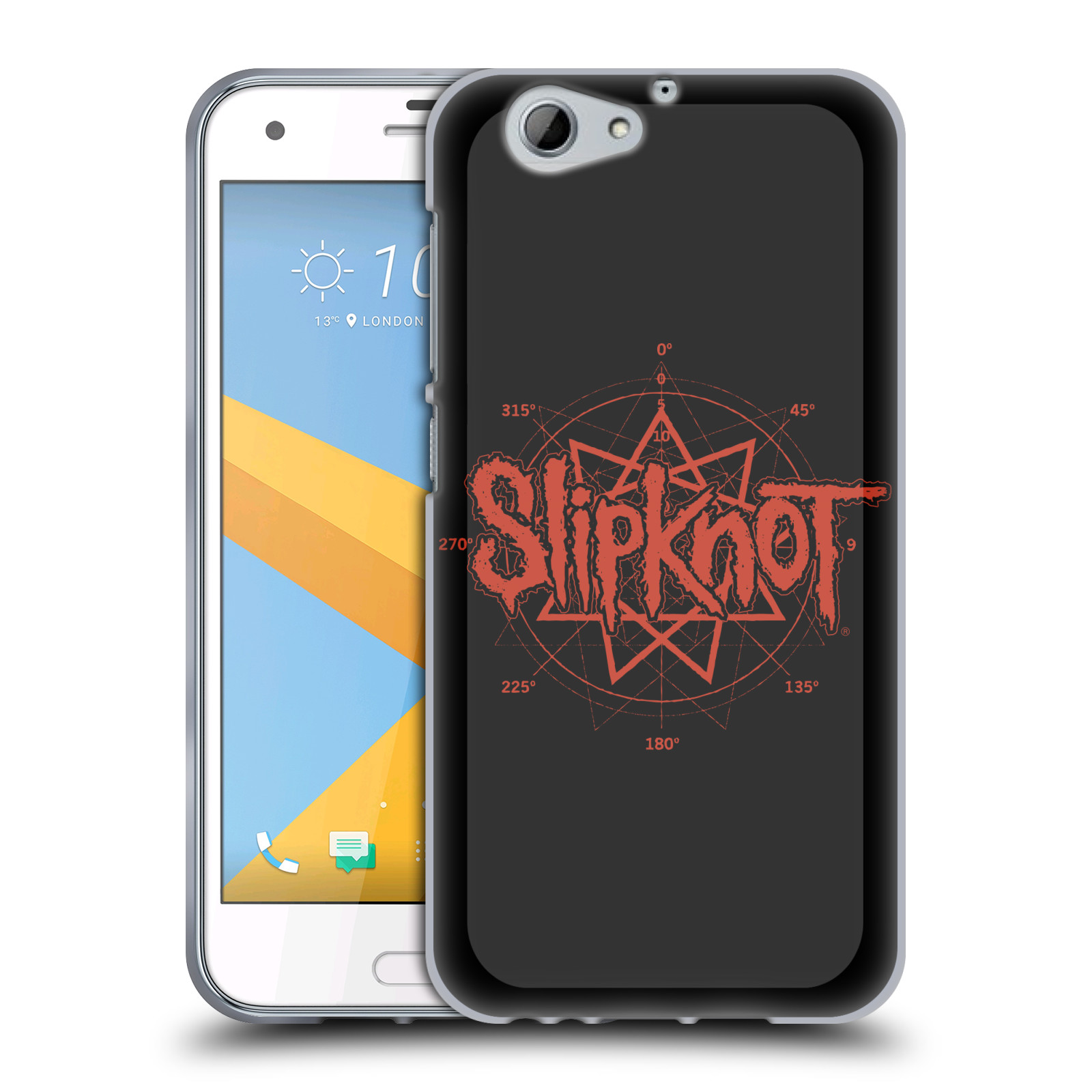 HEAD CASE silikonový obal na mobil HTC One A9s hudební skupina Slipknot logo