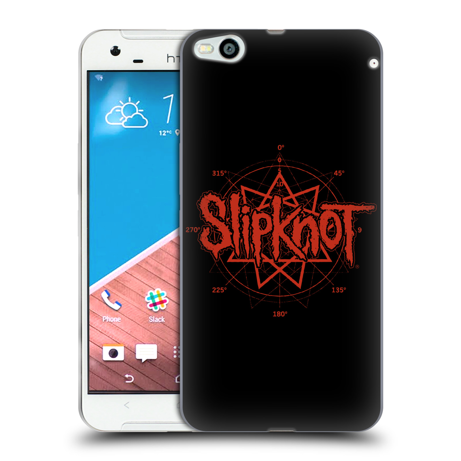 HEAD CASE silikonový obal na mobil HTC One X9 hudební skupina Slipknot logo