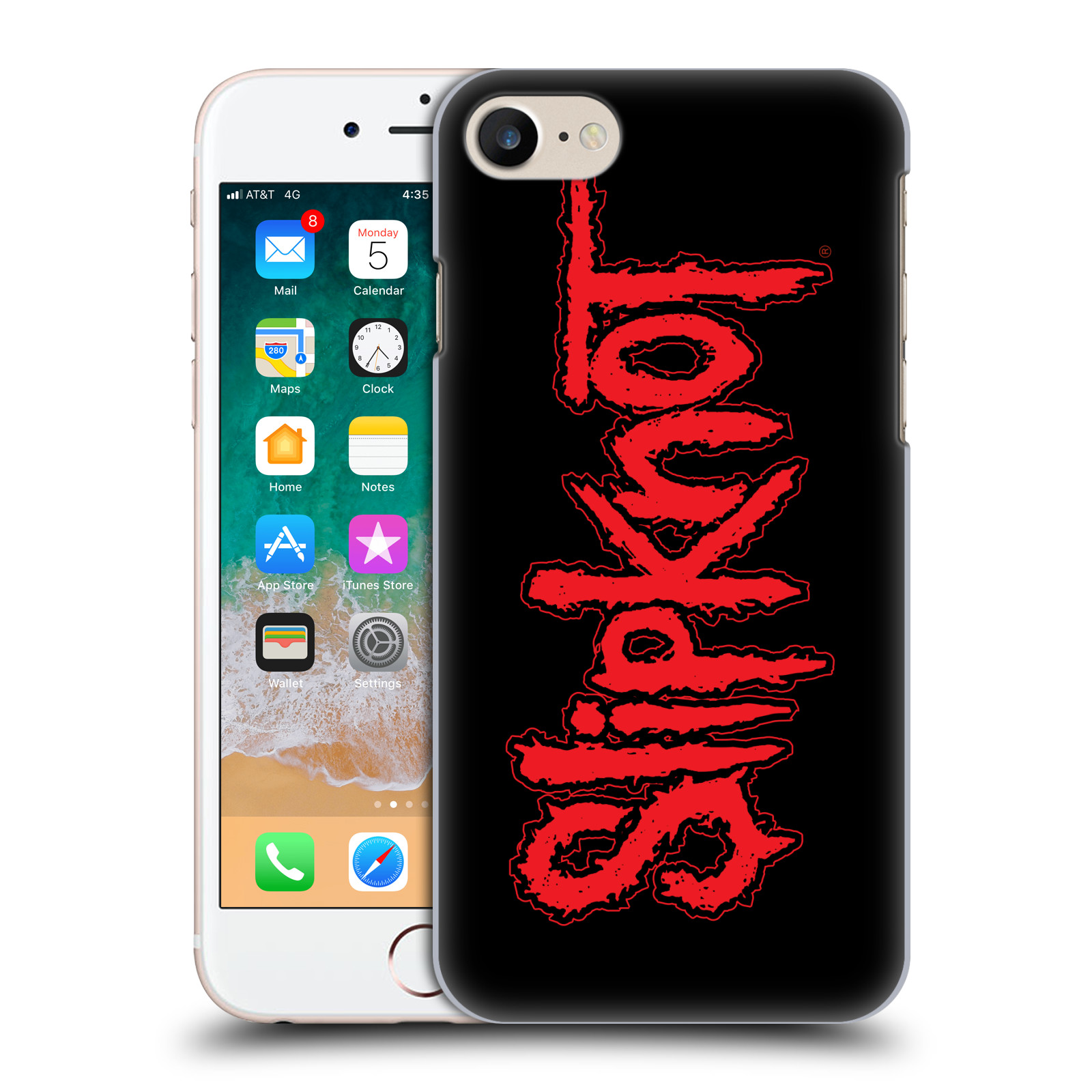 Plastové pouzdro pro mobil Apple Iphone 7/8/SE 2020 hudební skupina Slipknot logo velké